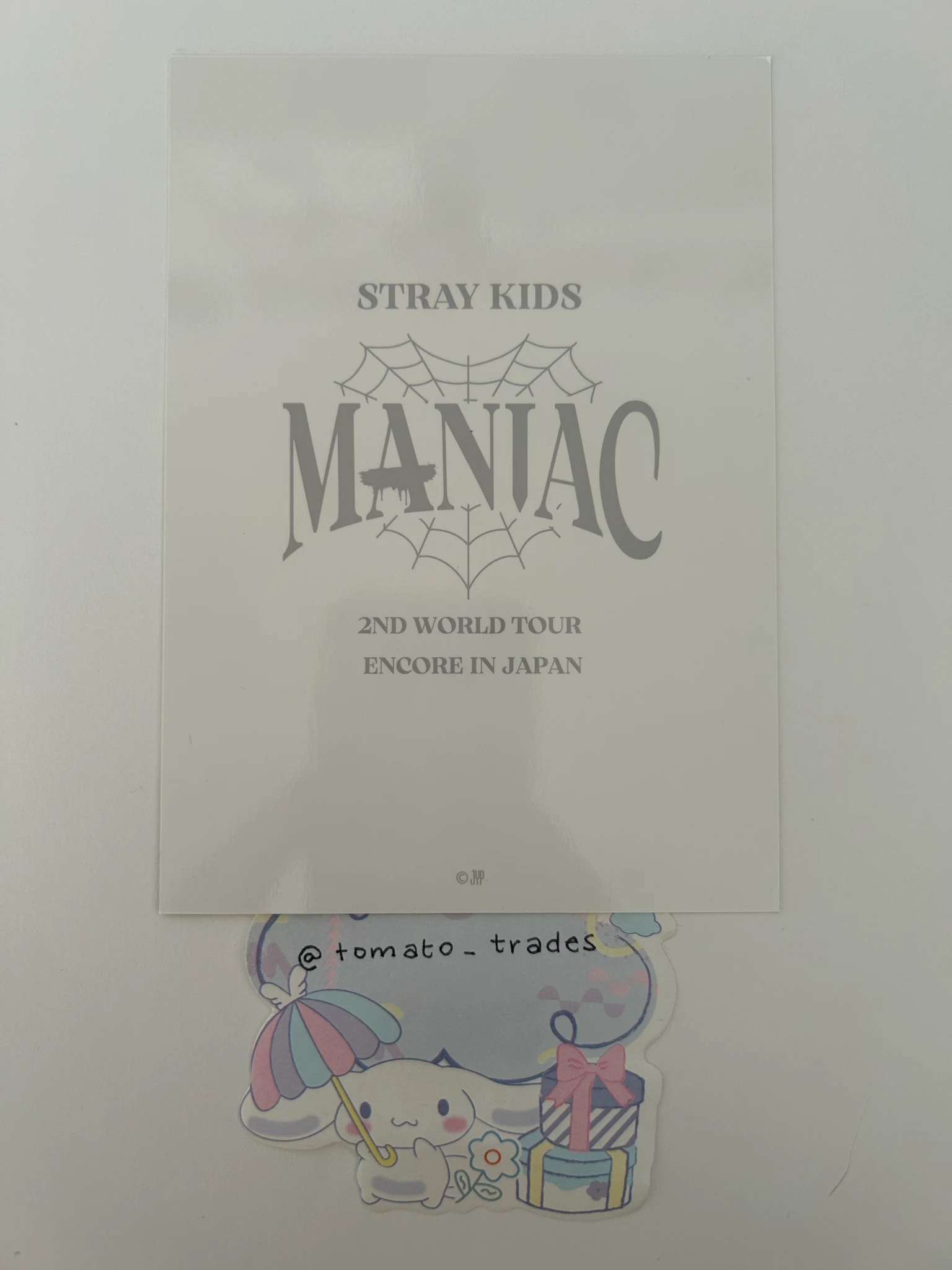 Stray Kids Changbin Stray Kids - Changbin - Maniac World Tour Event merch photocard trading card japan listing photo 2