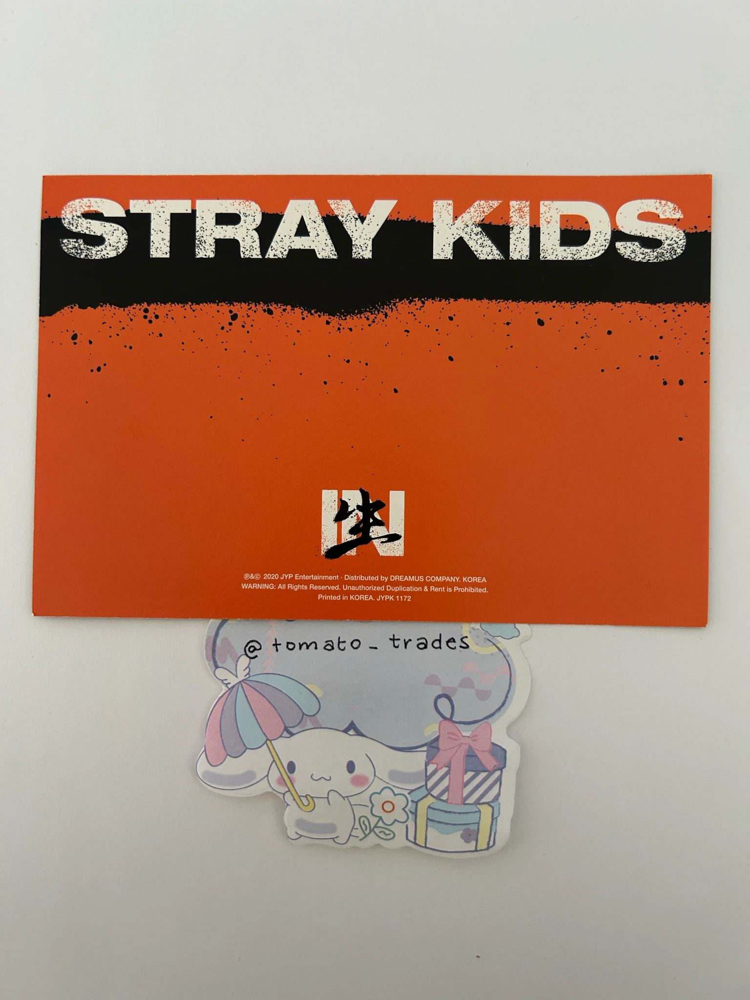 Stray Kids Stray Kids - HAN & I.N & Bang Chan - In Life Album postcard album inclusion listing photo 2