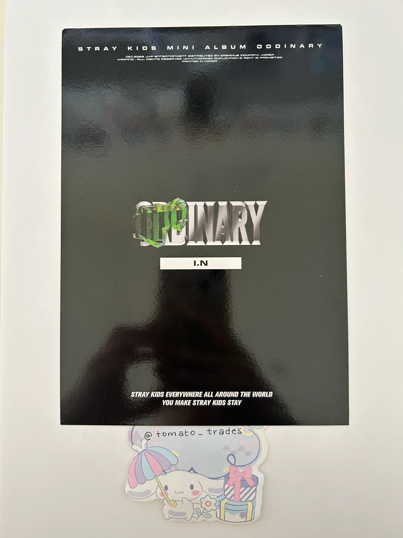 Stray Kids I.N Stray Kids - I.N - Oddinary Album mini poster album inclusion listing photo 2