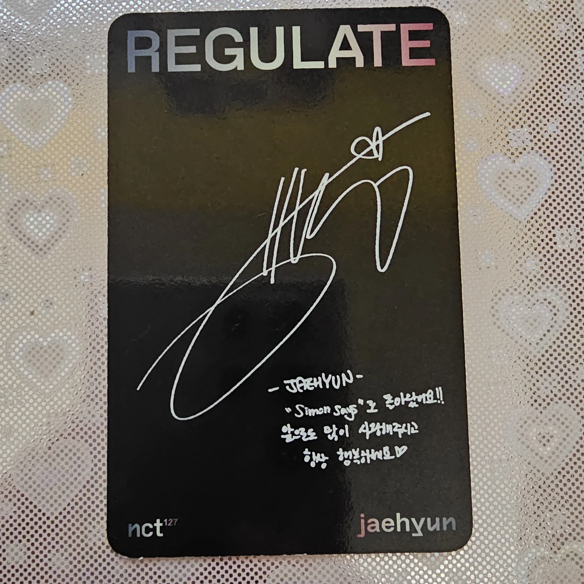 NCT 127 Jaehyun NCT 127 - Jaehyun - NCT #127 REGULATE Album listing photo 2