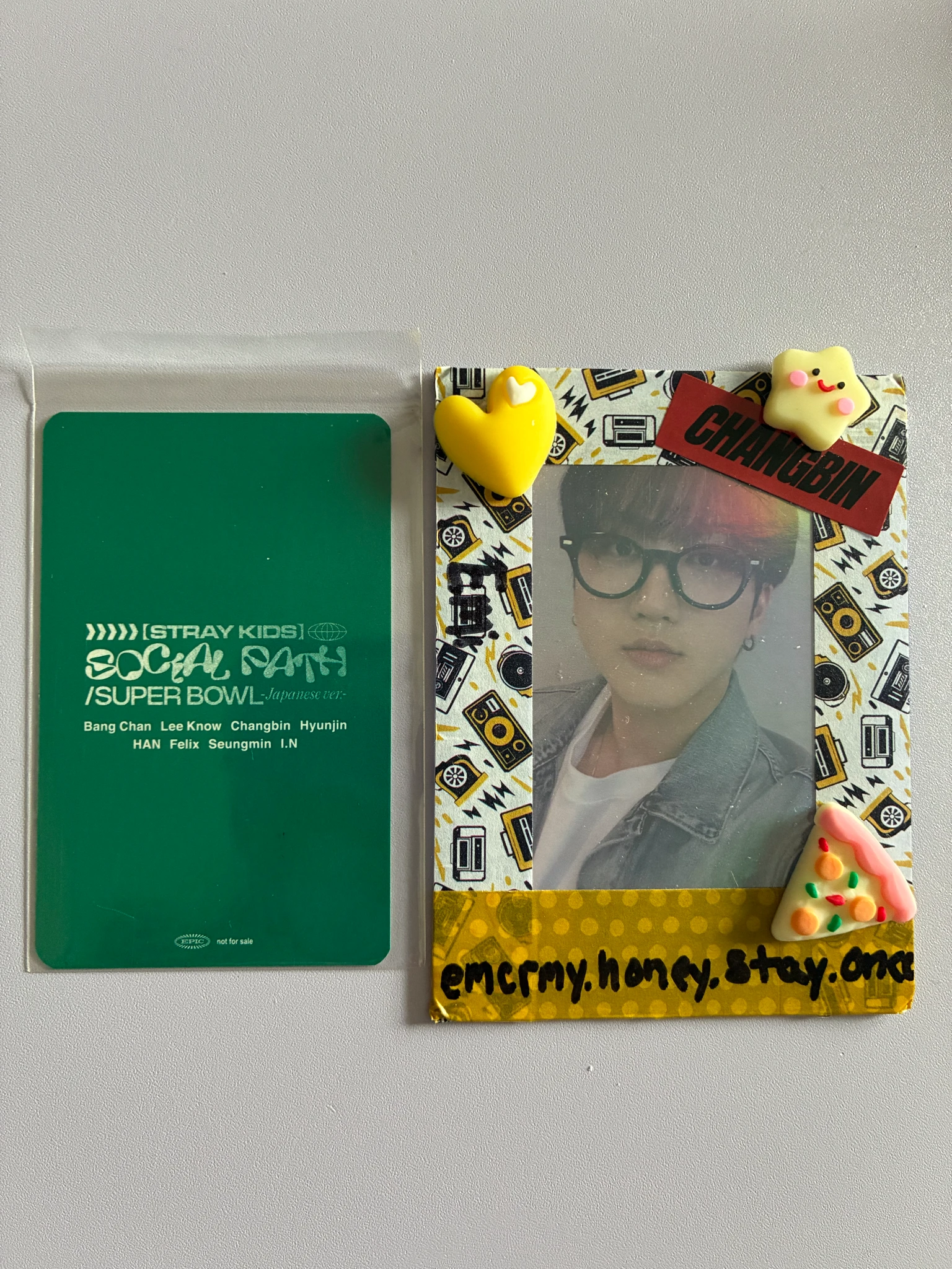 Stray Kids Stray Kids - I.N & Seungmin - Social Path Album album photocard jpfc (japan fanclub) listing photo 2