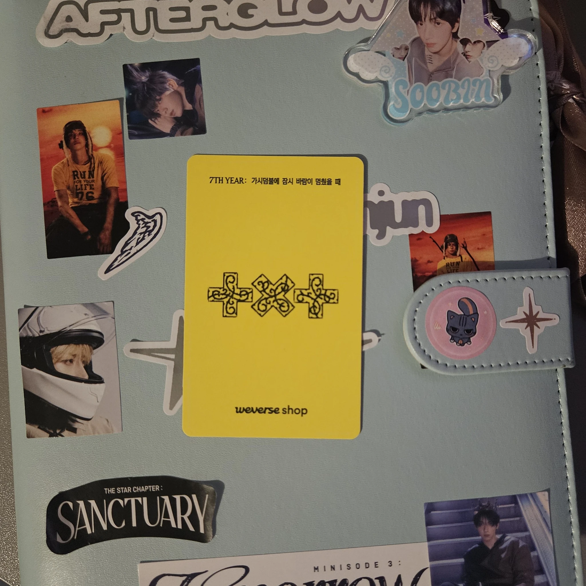 TOMORROW X TOGETHER Soobin TOMORROW X TOGETHER - Soobin - 7TH YEAR: A Moment of Stillness in the Thorns Album weverse global shop (wvg) pob (pre-order benefit) listing photo 2