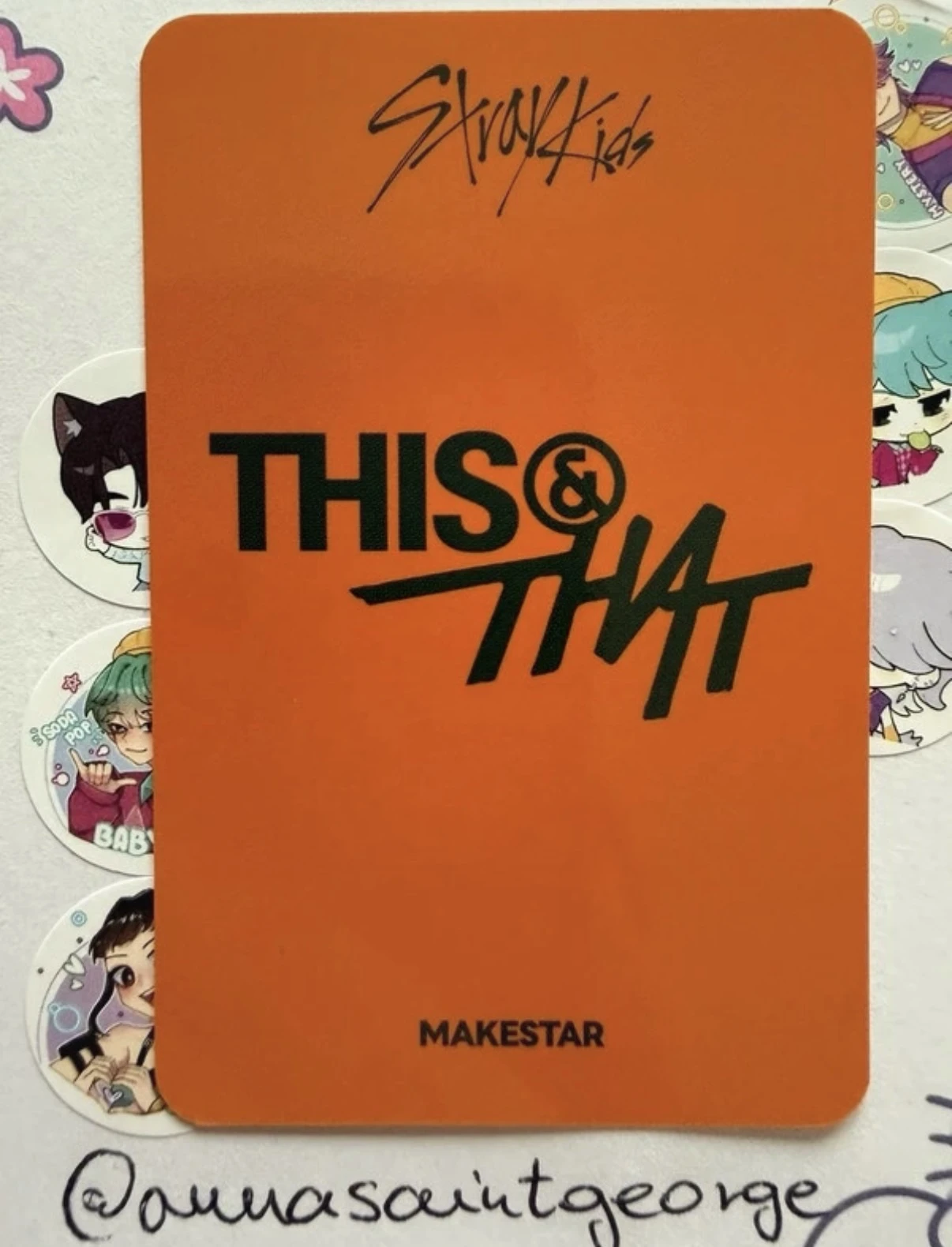 Stray Kids Hyunjin Stray Kids - Hyunjin - This & That Album pob (pre-order benefit) makestar holographic (hologram) listing photo 2