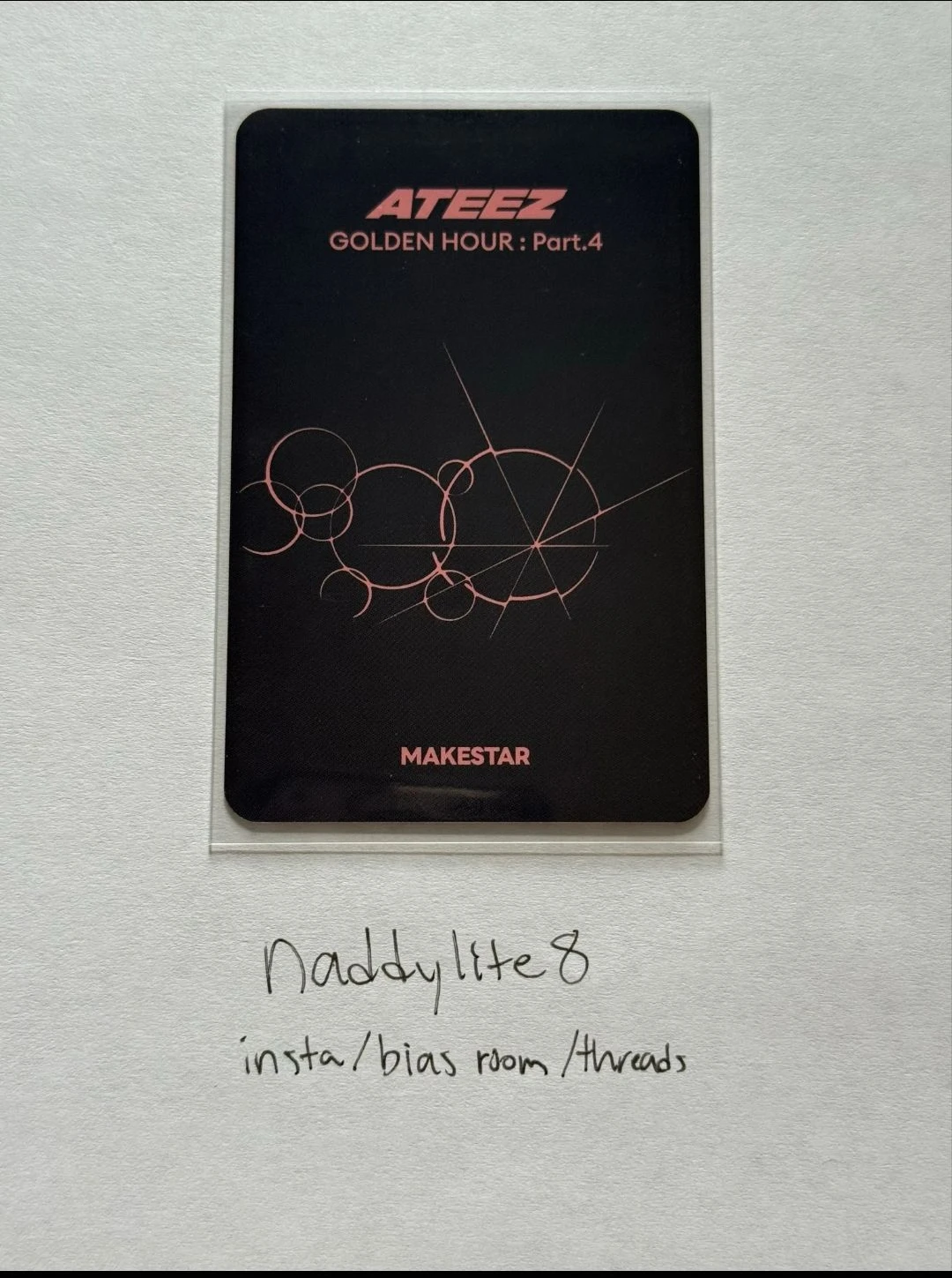 ATEEZ Yunho ATEEZ - Yunho - Golden Hour : Part.4 Album fansign makestar round 6 listing photo 2