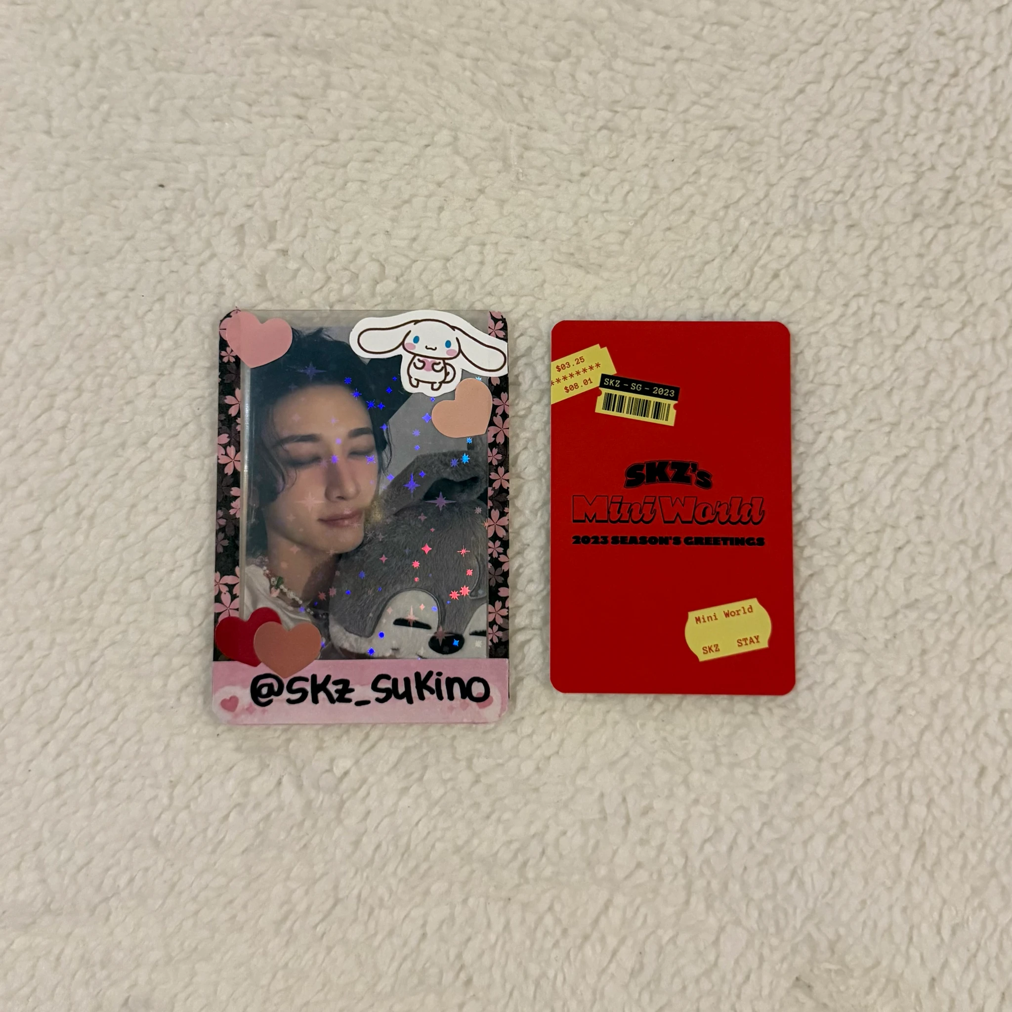 Stray Kids Felix Stray Kids - Felix - 2023 Season's Greetings - SKZ's Mini World Other photocard set selfie version listing photo 2