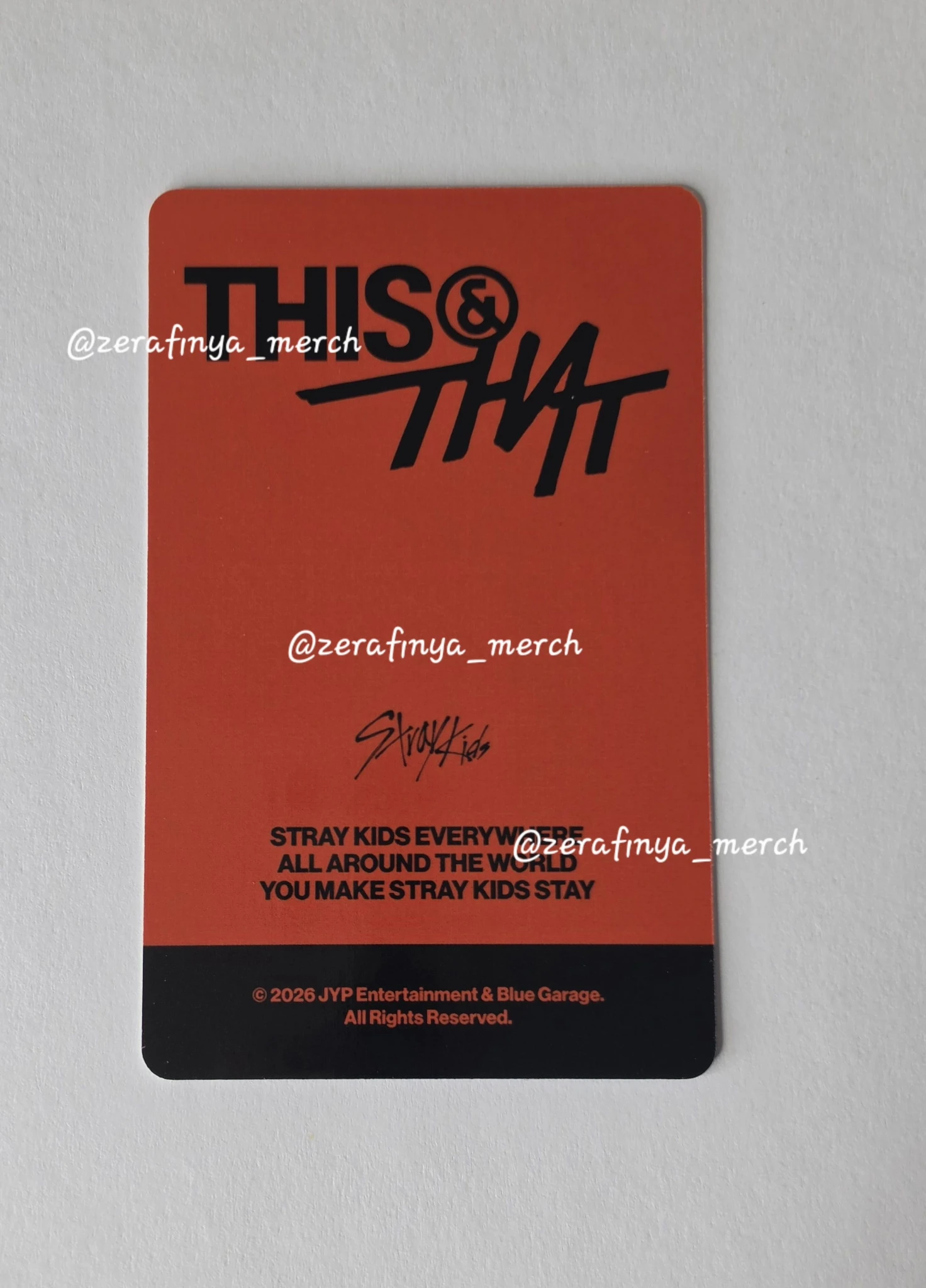 Stray Kids I.N Stray Kids - I.N - THIS & THAT Album pob (pre-order benefit) jyp/fans shop video call/fancall & version lucky draw (LD) listing photo 2
