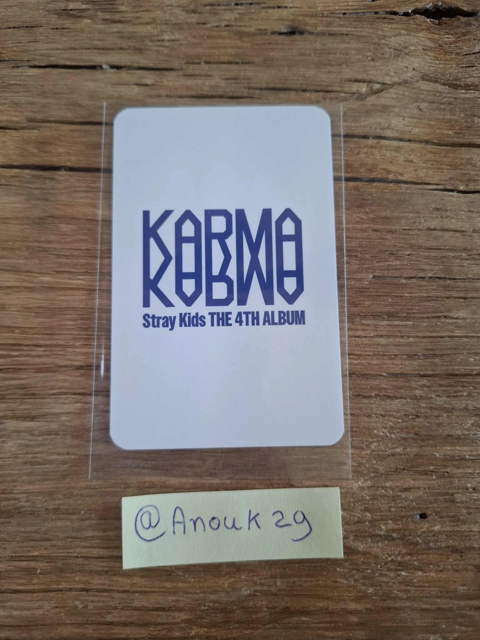 Stray Kids Changbin Stray Kids - Changbin - KARMA Album pre-order benefit (pob) blue dream media listing photo 2