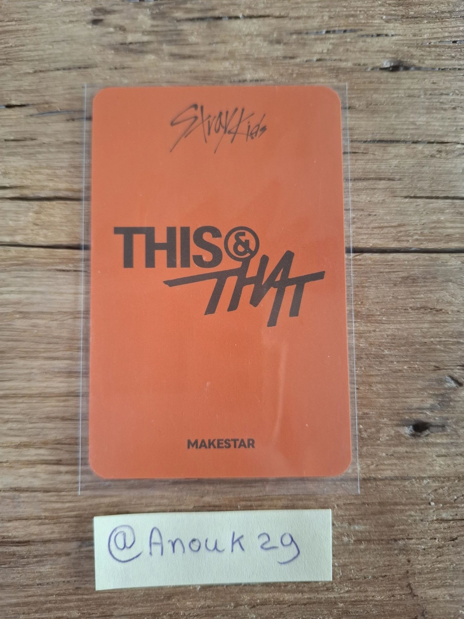 Stray Kids Changbin Stray Kids - Changbin - This & That Album pob (pre-order benefit) holographic (hologram) makestar listing photo 2
