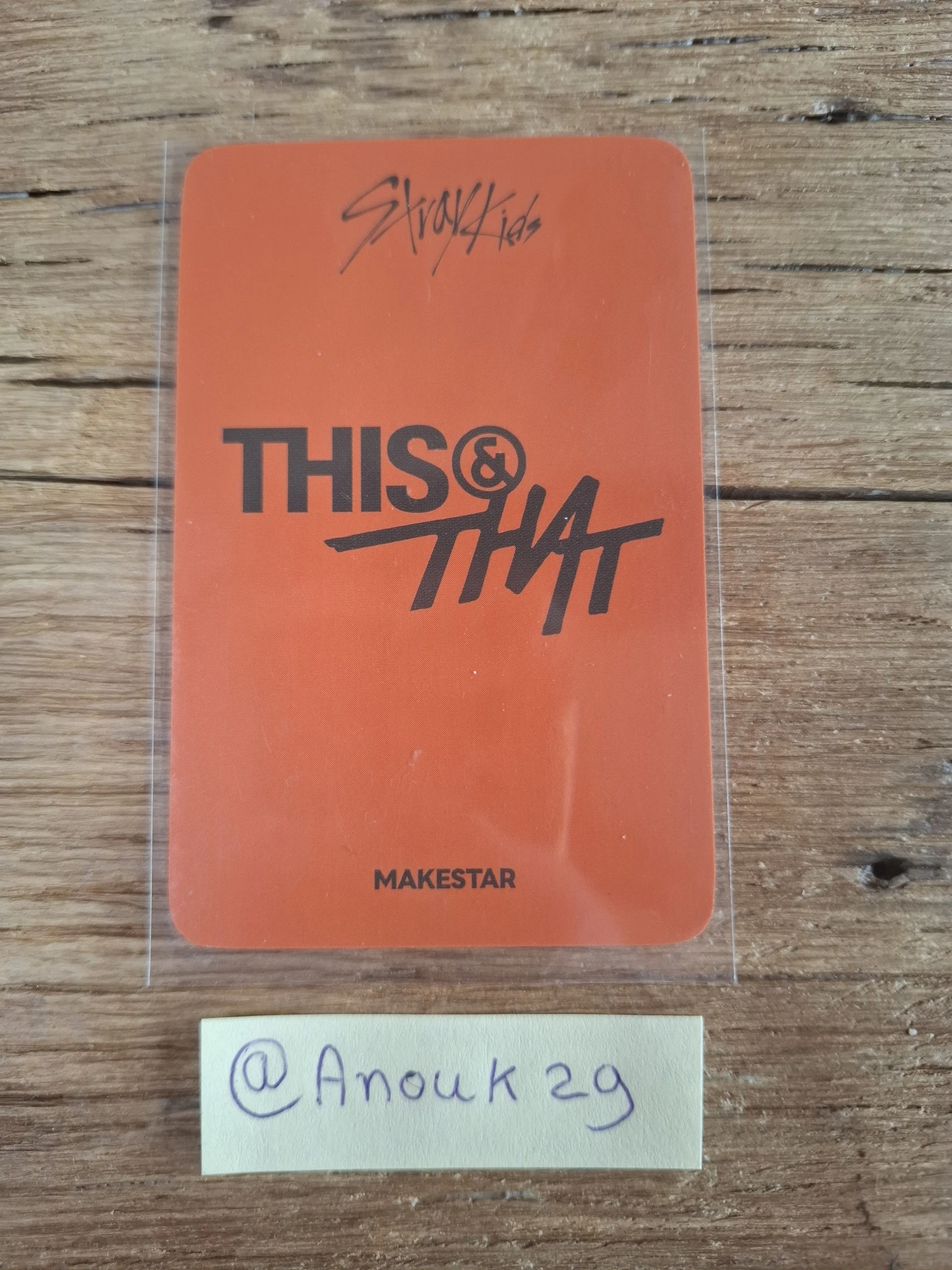 Stray Kids I.N Stray Kids - I.N - This & That Album pob (pre-order benefit) makestar holographic (hologram) listing photo 2