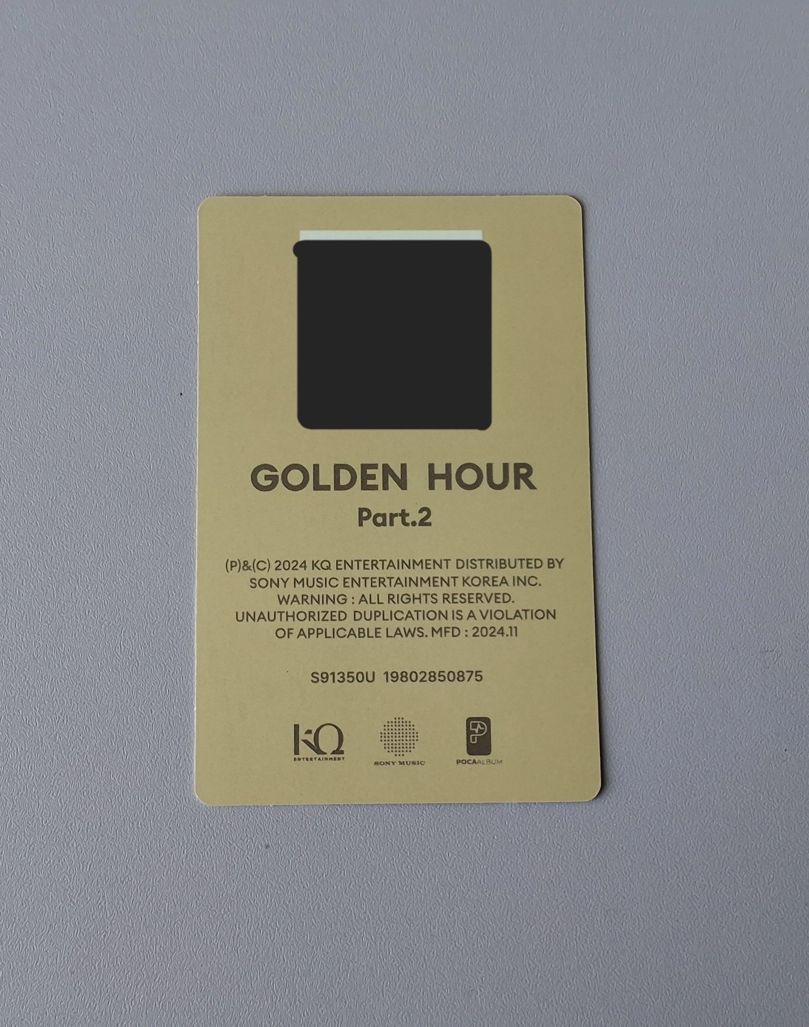 ATEEZ Mingi ATEEZ - Mingi - Golden Hour : Part.2 Album merch photocard poca album qr card listing photo 2
