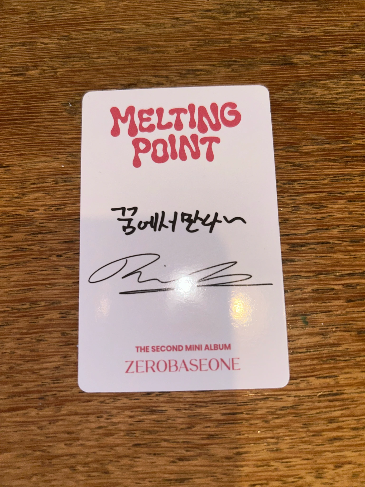 ZEROBASEONE Ricky ZEROBASEONE - Ricky - Melting Point Album album photocard fairytale version B version listing photo 2