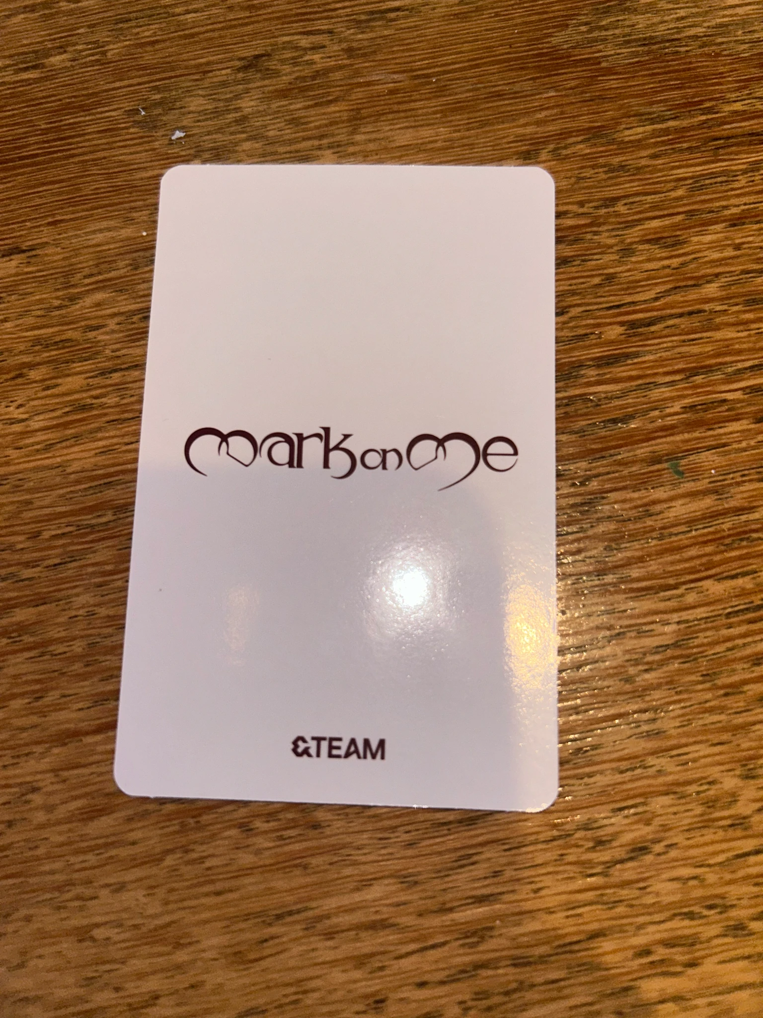 &TEAM Yuma &TEAM - Yuma - Mark on Me Album tame me version B version album photocard listing photo 2