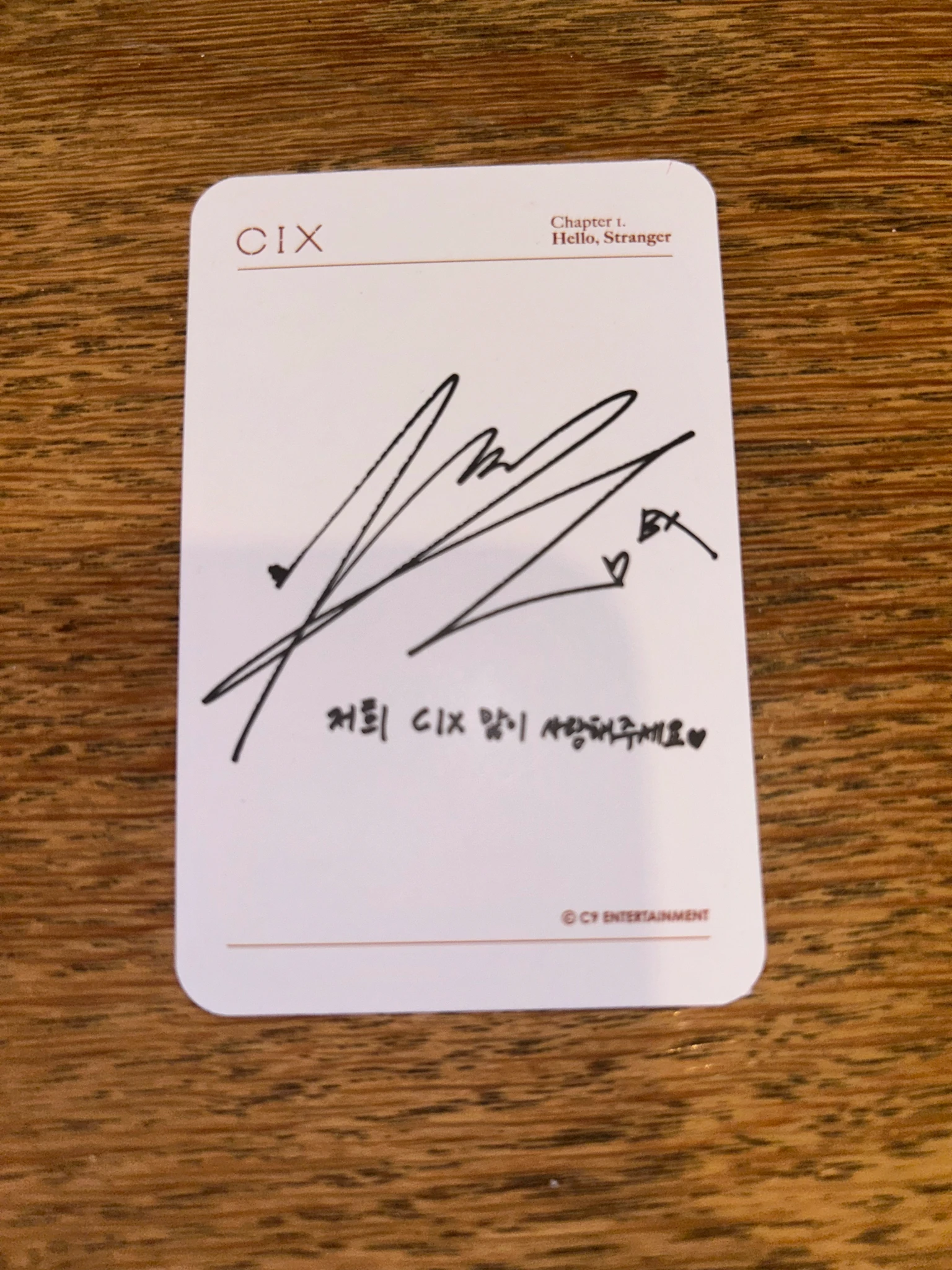 CIX BX CIX - BX - HELLO Chapter 1. Hello, Stranger Album album photocard hello version listing photo 2