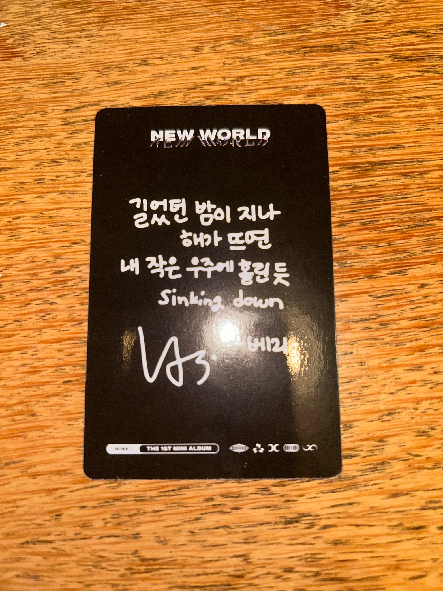 NINE.i Vari NINE.i - Vari - New World Album album photocard listing photo 2