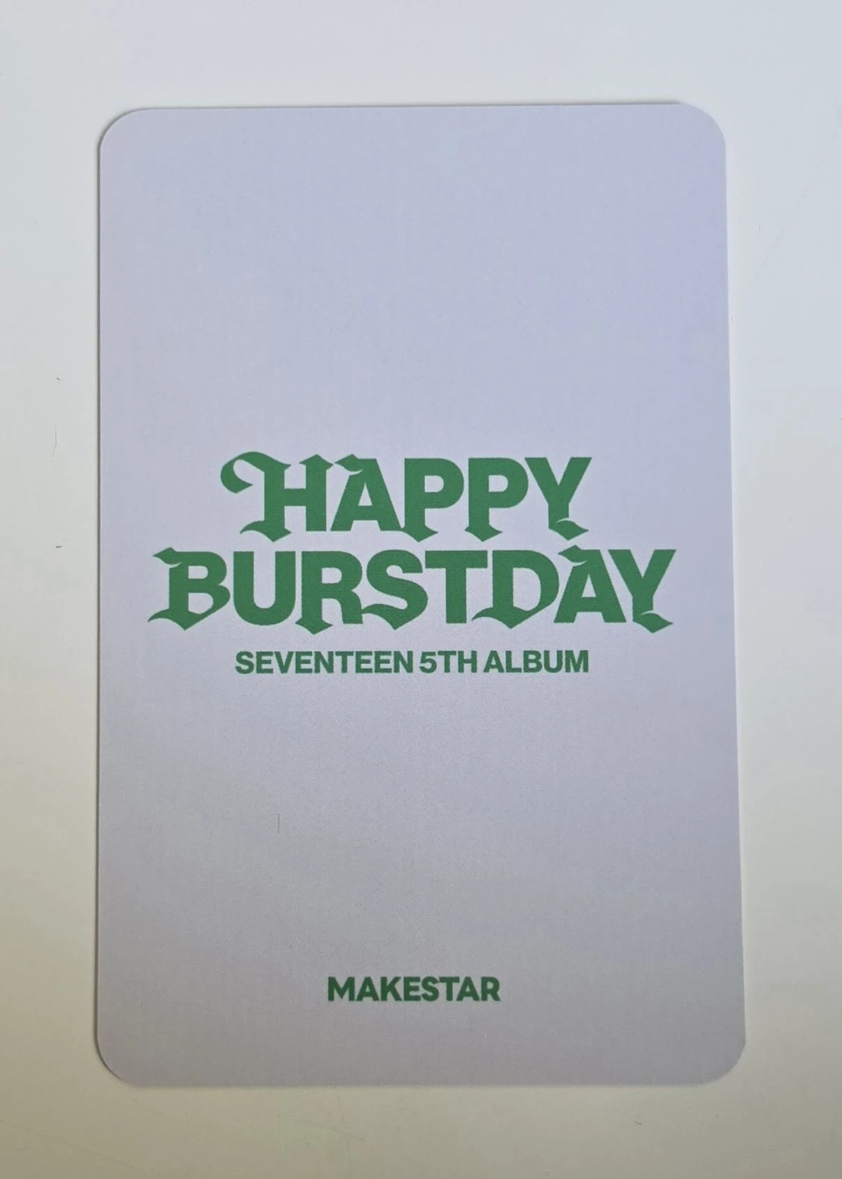 SEVENTEEN Mingyu SEVENTEEN - Mingyu - HAPPY BURSTDAY Album makestar daredevil version pob (pre-order benefit) holographic (hologram) listing photo 2