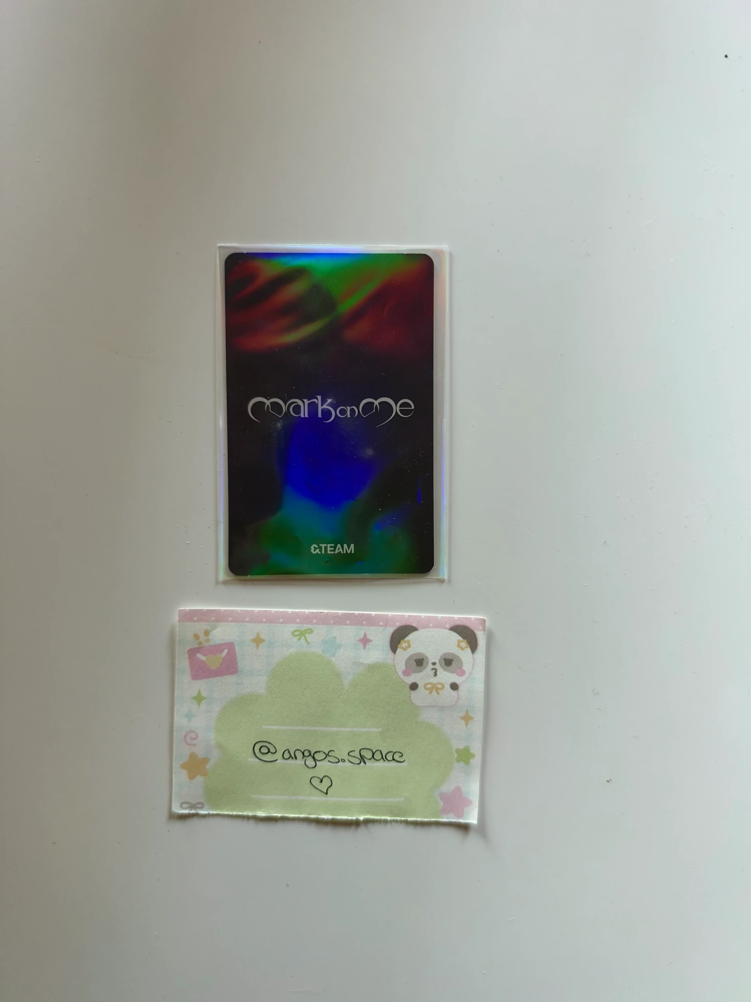 &TEAM EJ &TEAM - EJ - Mark on Me Album album photocard A version listing photo 2