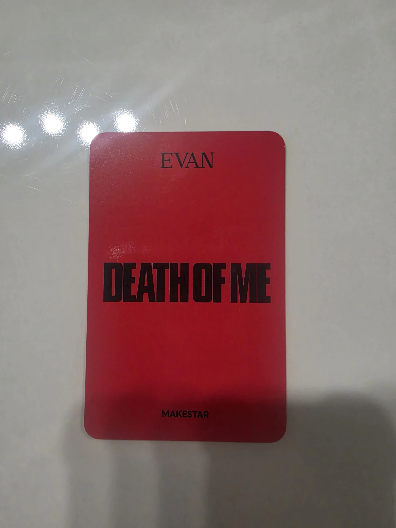 EVAN Evan (Heeseung) EVAN - Evan (Heeseung) - DEATH OF ME Album makestar pob (pre-order benefit) holographic (hologram) listing photo 2