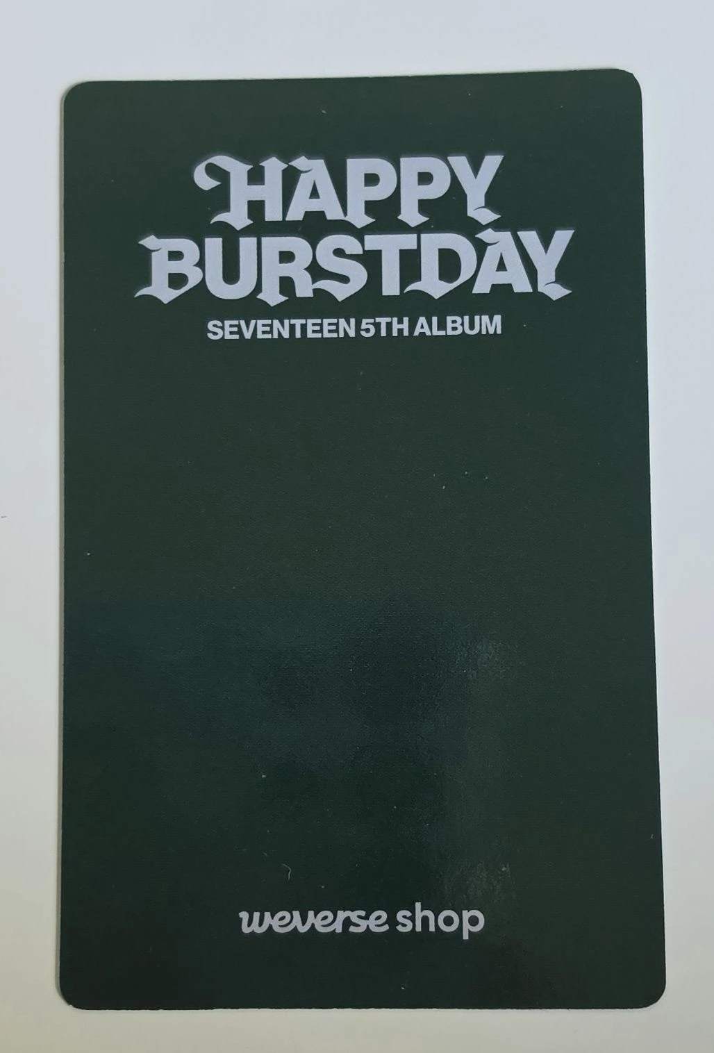 SEVENTEEN Hoshi SEVENTEEN - Hoshi - HAPPY BURSTDAY Album pob (pre-order benefit) weverse global shop (wvg) listing photo 2