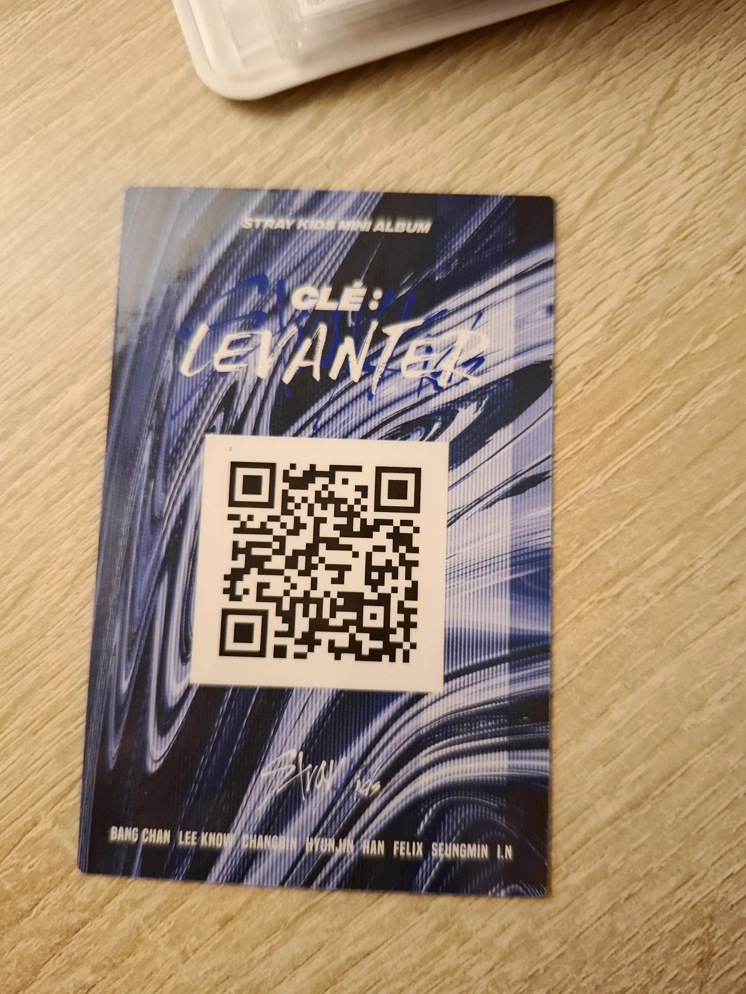 Stray Kids Changbin Stray Kids - Changbin - Clé: Levanter Album album photocard behind ver. listing photo 2