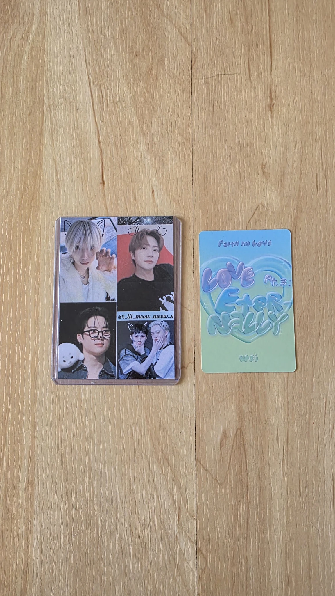 WEi WEi - Love Pt.3 : Eternally Album album photocard faith in love version listing photo 2