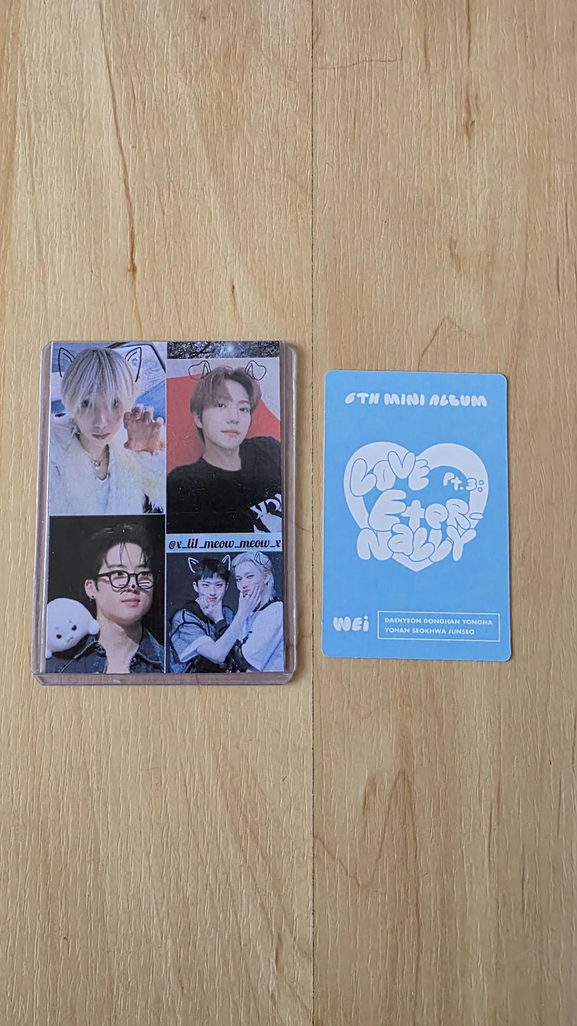 WEi Donghan WEi - Donghan - Love Pt.3 : Eternally Album album photocard eternal love version listing photo 2