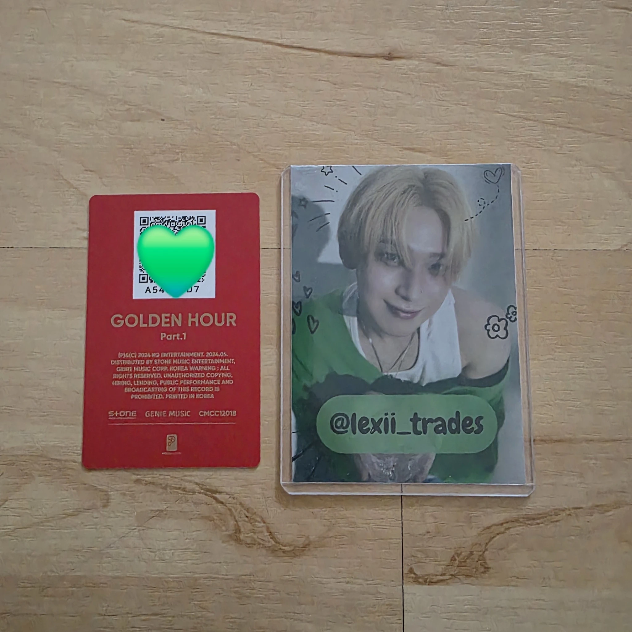 ATEEZ Jongho ATEEZ - Jongho - Golden Hour : Part.1 Album poca album qr card listing photo 2