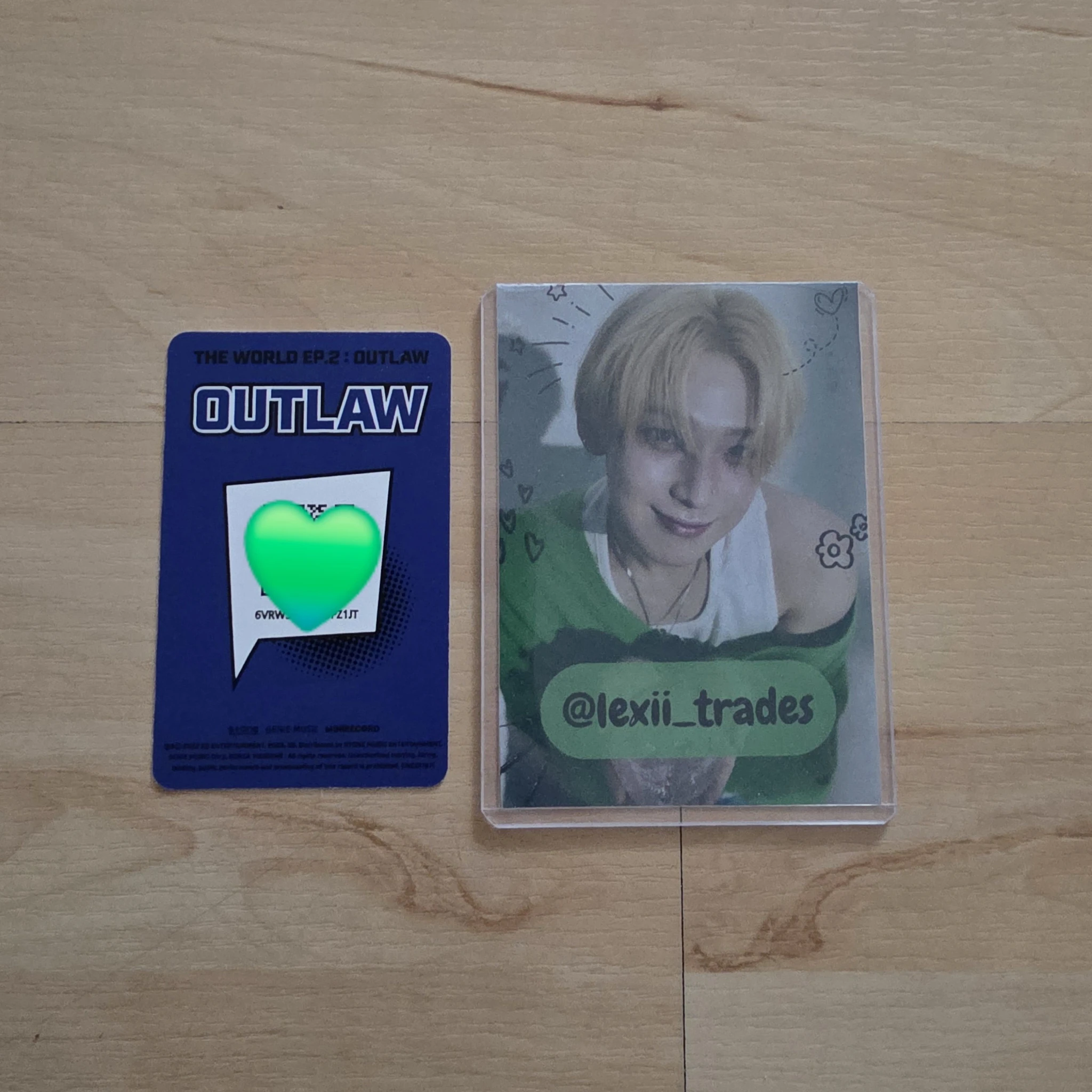 ATEEZ Yunho ATEEZ - Yunho - THE WORLD EP.2 : OUTLAW Album platform version qr card listing photo 2