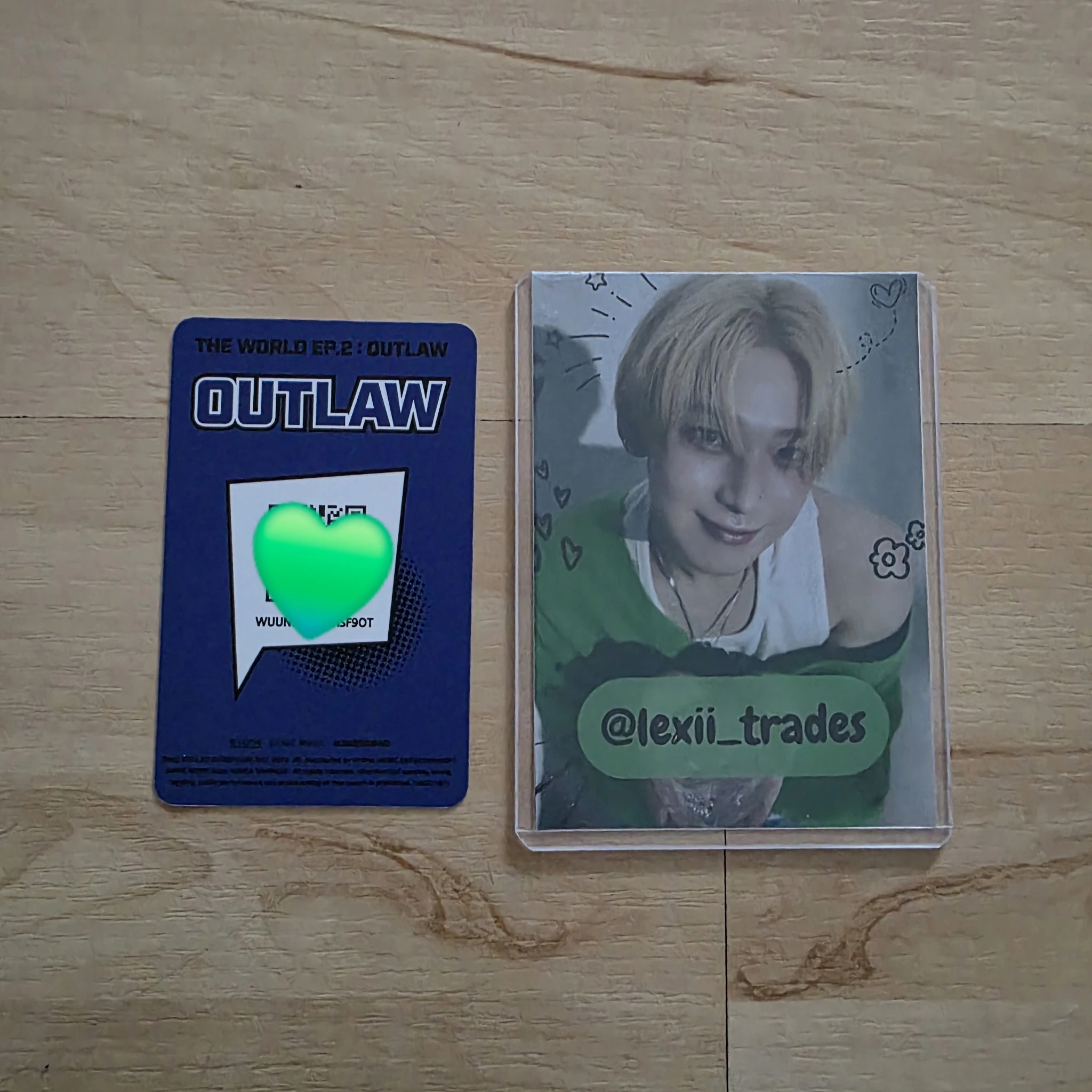 ATEEZ Yunho ATEEZ - Yunho - THE WORLD EP.2 : OUTLAW Album platform version qr card listing photo 2