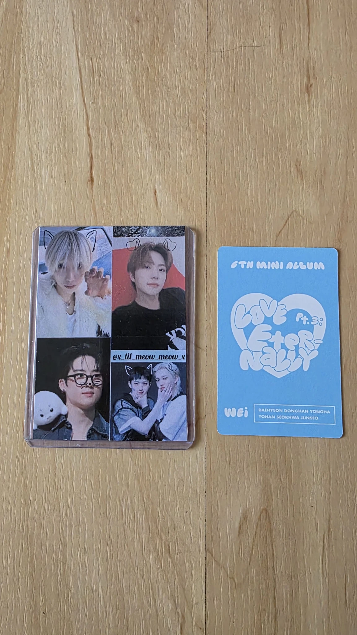 WEi Yongha WEi - Yongha - Love Pt.3 : Eternally Album album photocard faith in love version listing photo 2