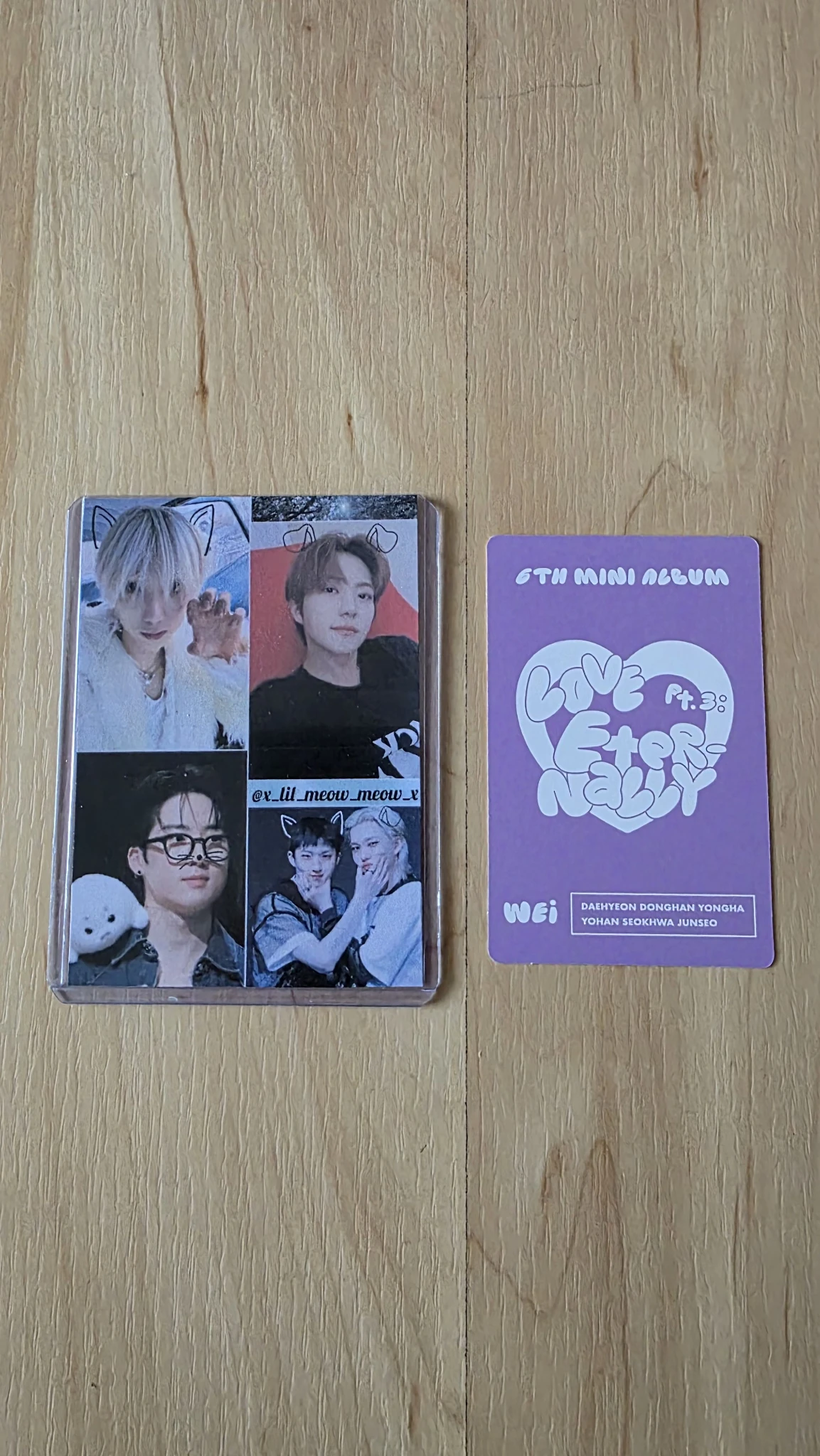 WEi Yongha WEi - Yongha - Love Pt.3 : Eternally Album album photocard eternal love version listing photo 2