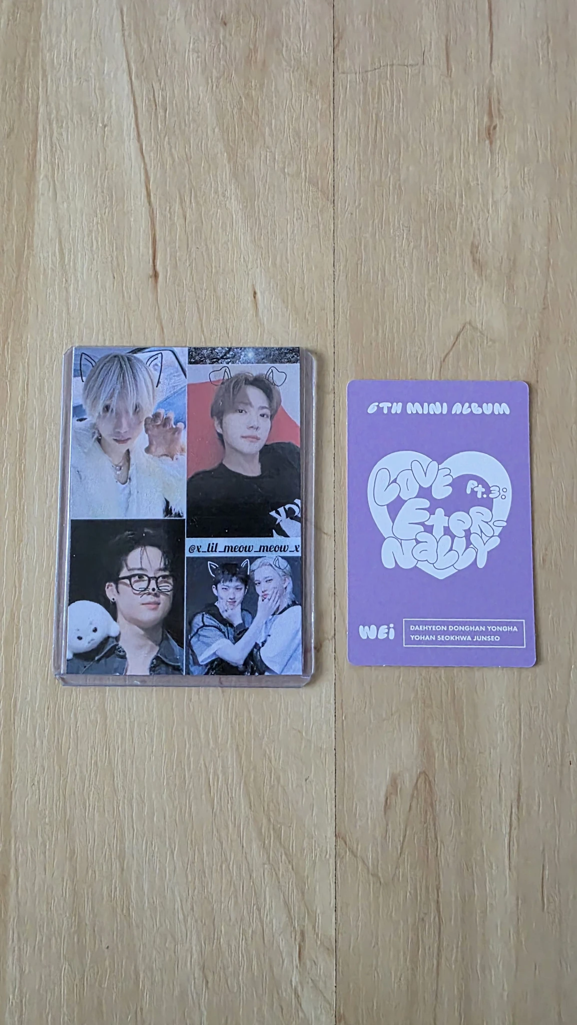 WEi Junseo WEi - Junseo - Love Pt.3 : Eternally Album album photocard listing photo 2