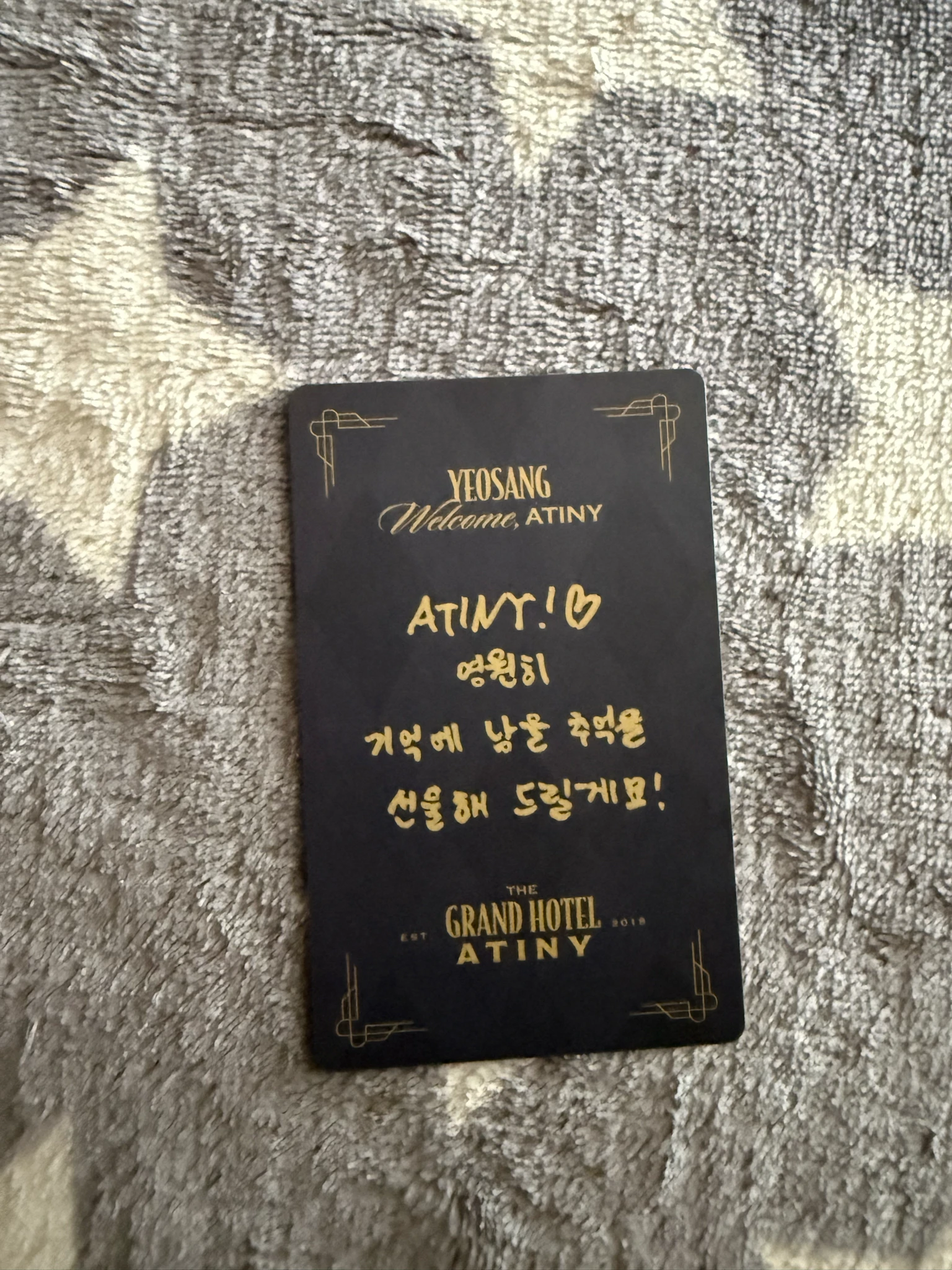 ATEEZ Yeosang ATEEZ - Yeosang - 6TH MEMBERSHIP KIT THE GRAND HOTEL ATINY Other listing photo 2