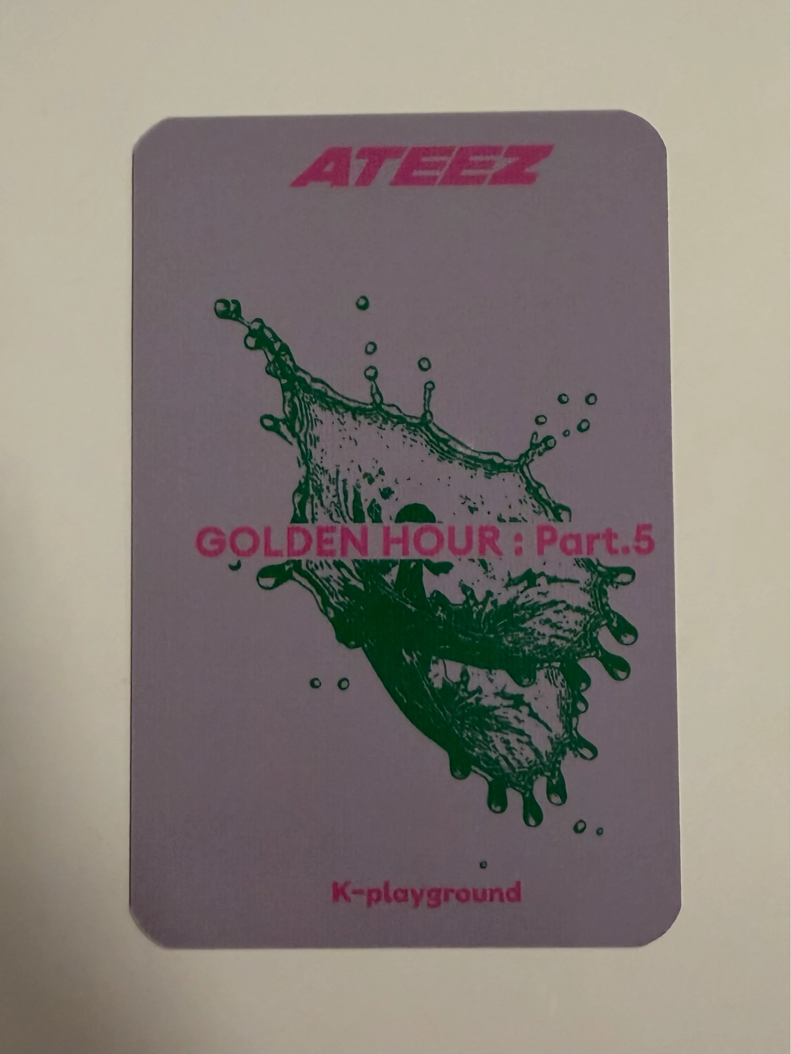 ATEEZ Wooyoung ATEEZ - Wooyoung - GOLDEN HOUR : Part.5 Album fansign k-playground london listing photo 2