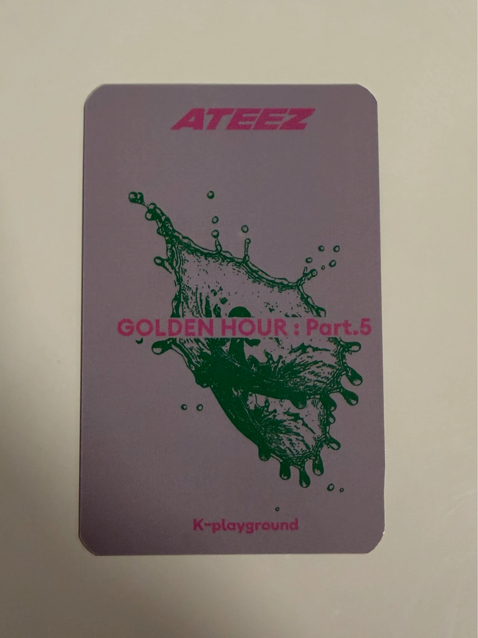 ATEEZ Yeosang ATEEZ - Yeosang - GOLDEN HOUR : Part.5 Album pob (pre-order benefit) k-playground fansign listing photo 2