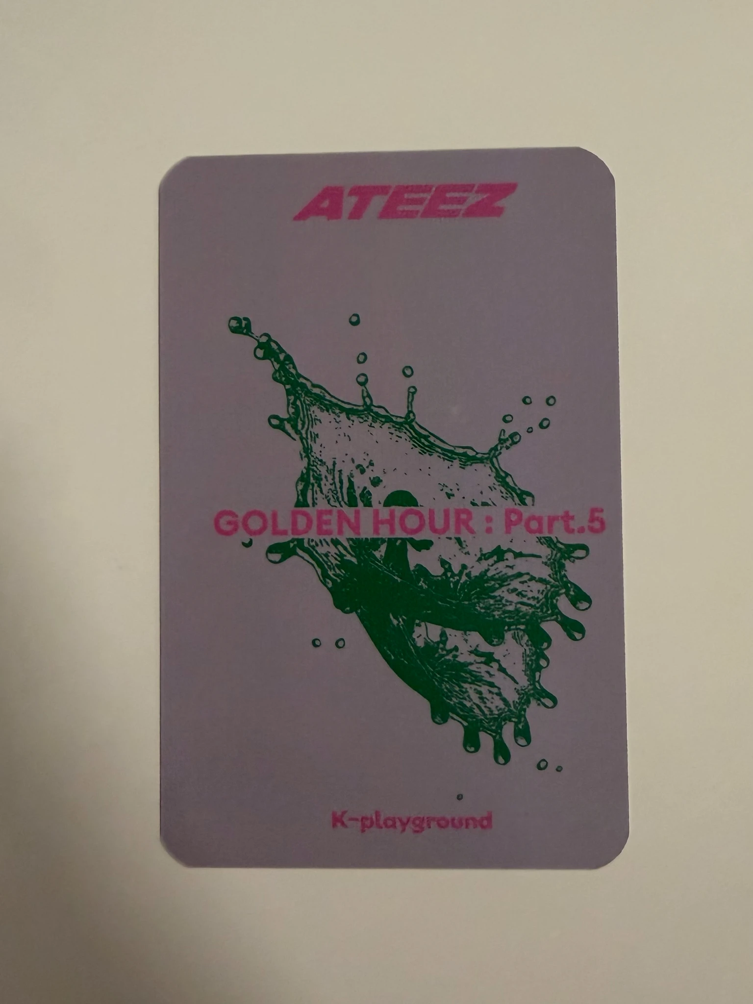 ATEEZ Yeosang ATEEZ - Yeosang - GOLDEN HOUR : Part.5 Album pob (pre-order benefit) k-playground fansign listing photo 2