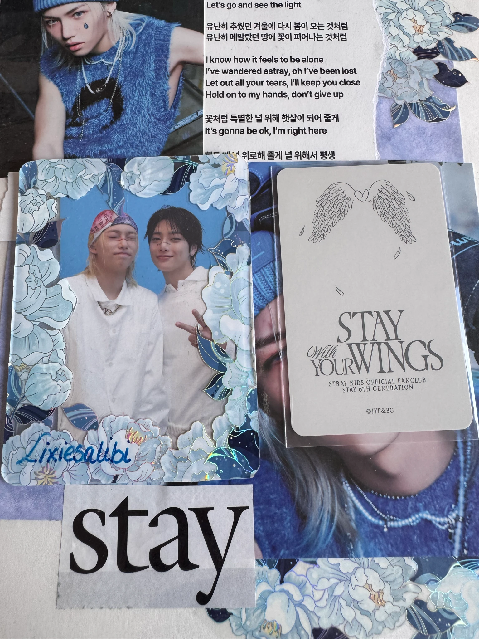 Stray Kids HAN Stray Kids - HAN - STAY With Your Wings-6th Fanclub Other photocard set listing photo 2