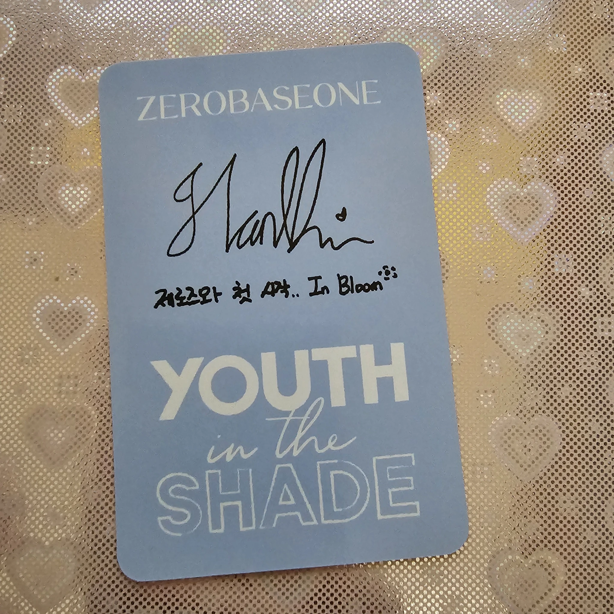 ZEROBASEONE Hanbin ZEROBASEONE - Hanbin - Youth in the Shade Album listing photo 2
