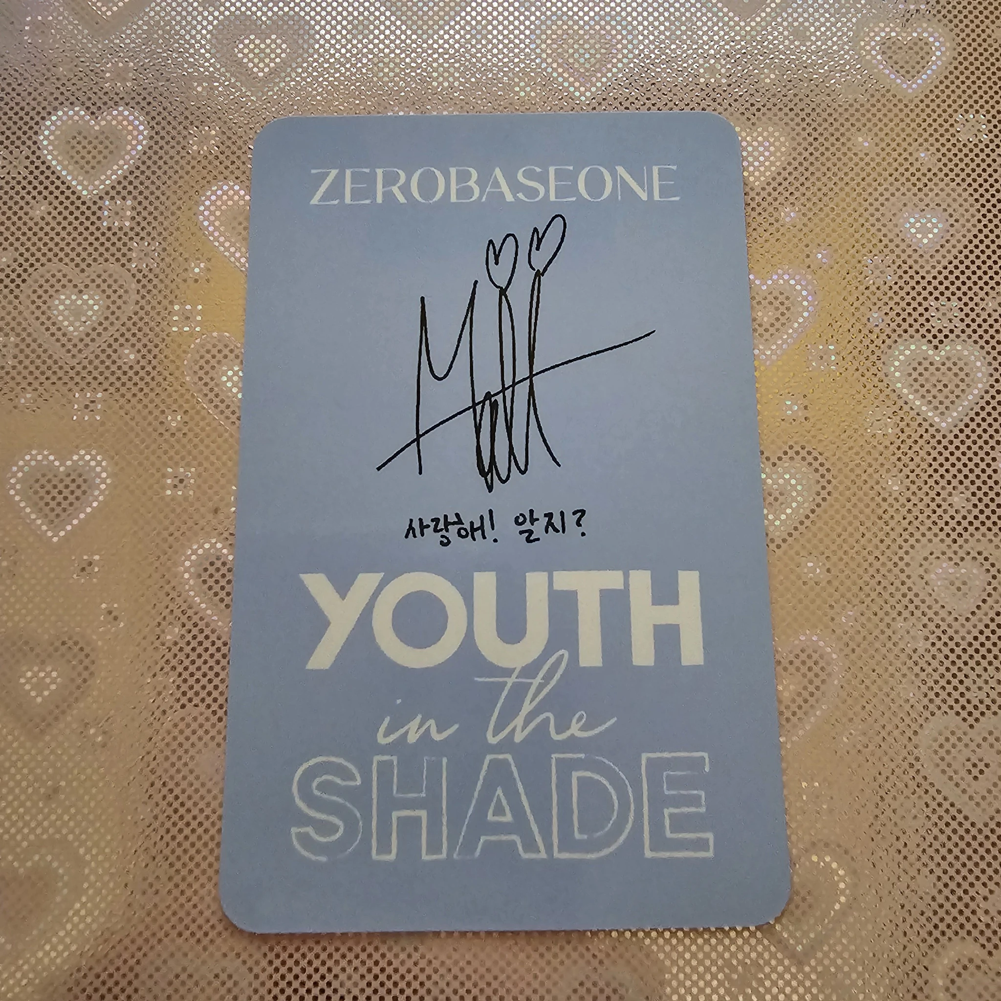 ZEROBASEONE Matthew ZEROBASEONE - Matthew - Youth in the Shade Album korean album youth version listing photo 2
