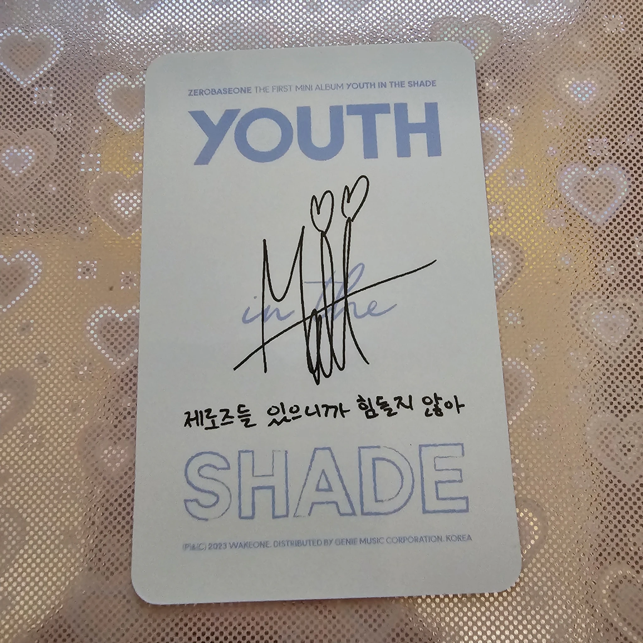 ZEROBASEONE Matthew ZEROBASEONE - Matthew - Youth in the Shade Album korean album youth version listing photo 2