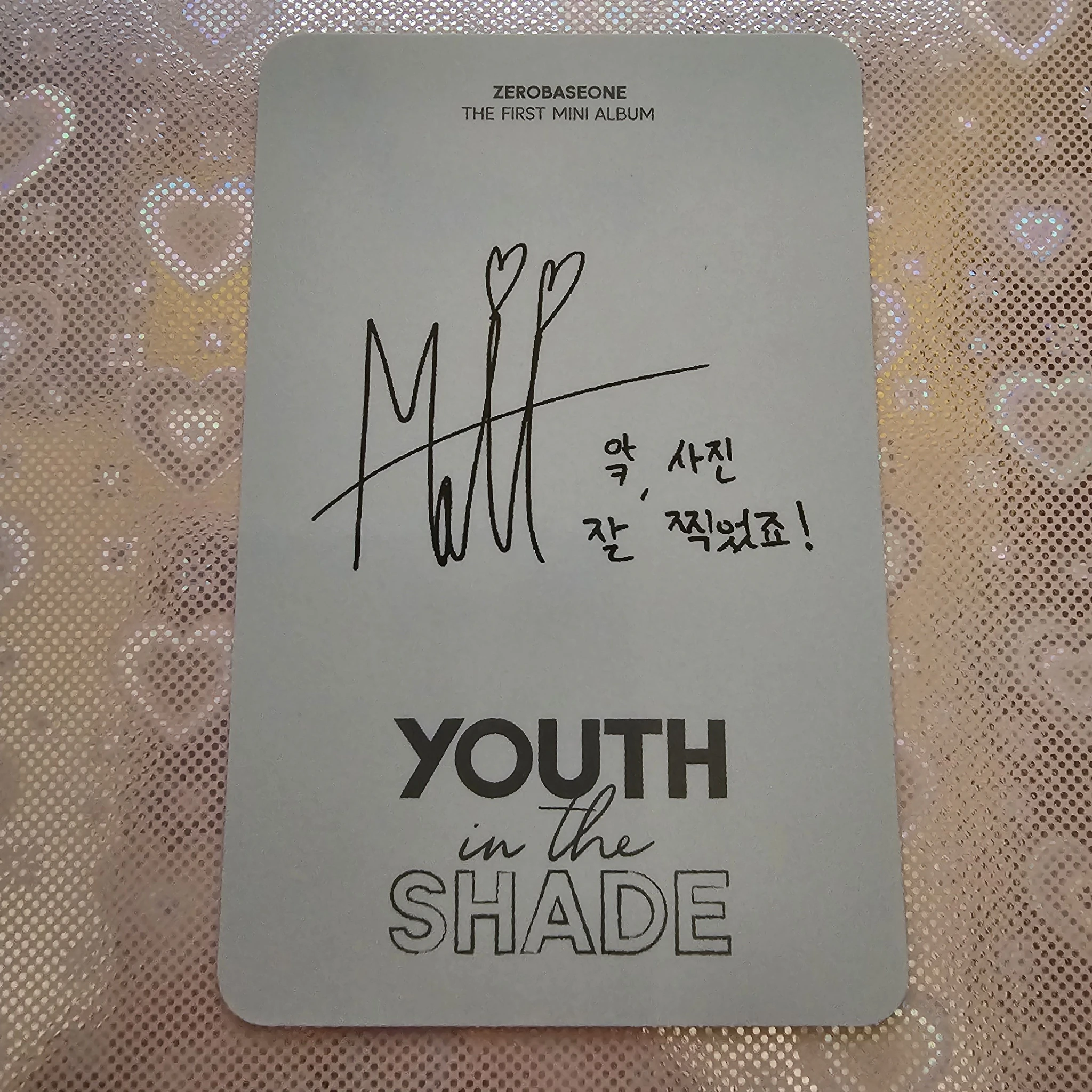 ZEROBASEONE Matthew ZEROBASEONE - Matthew - Youth in the Shade Album album photocard korean album digipack version listing photo 2