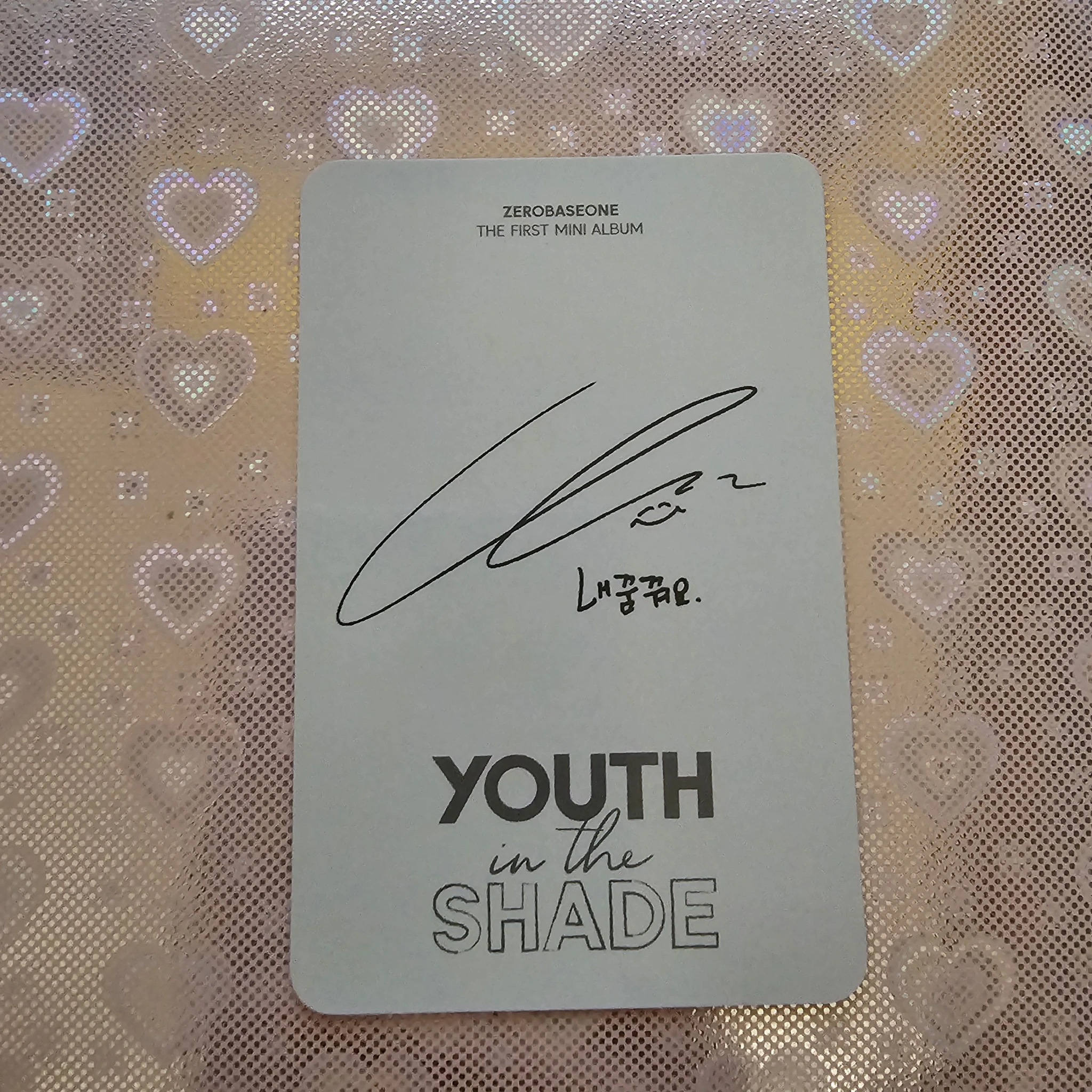 ZEROBASEONE Jiwoong ZEROBASEONE - Jiwoong - Youth in the Shade Album digipack version album photocard listing photo 2