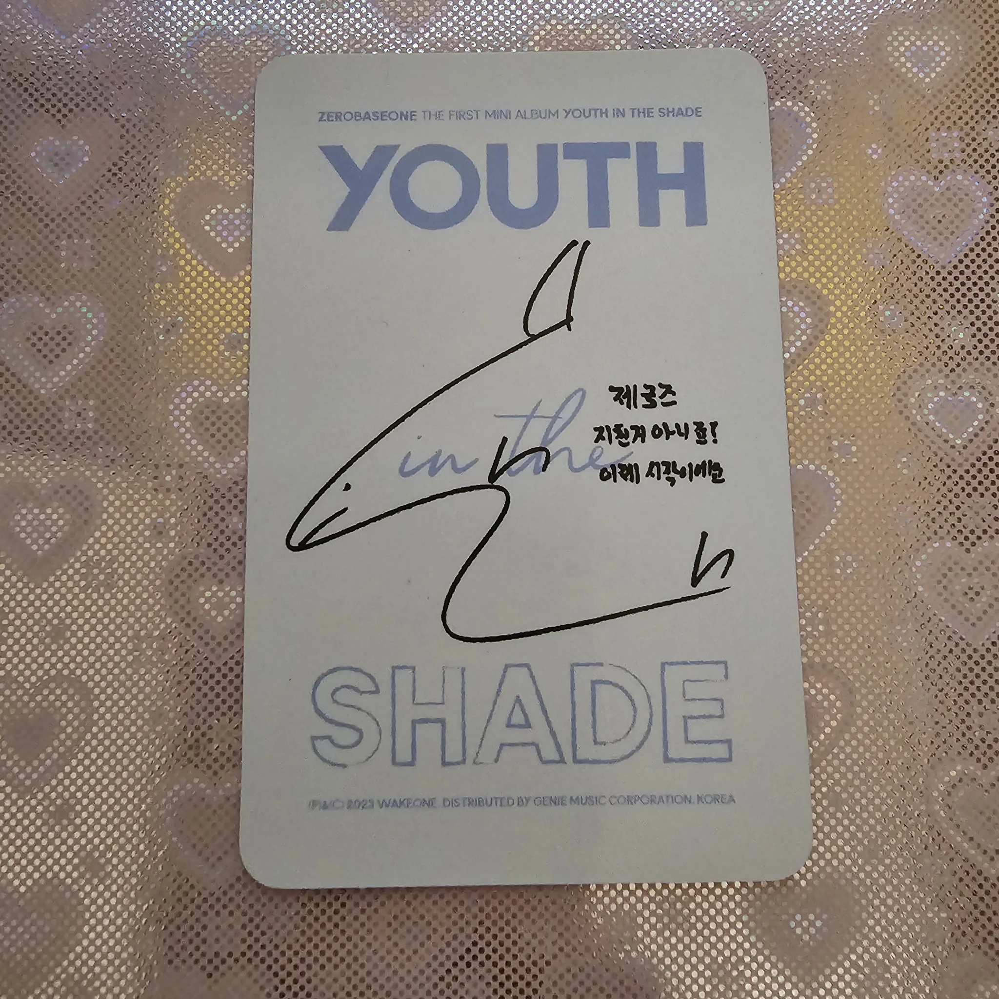 ZEROBASEONE Taerae ZEROBASEONE - Taerae - Youth in the Shade Album youth version B version album photocard listing photo 2