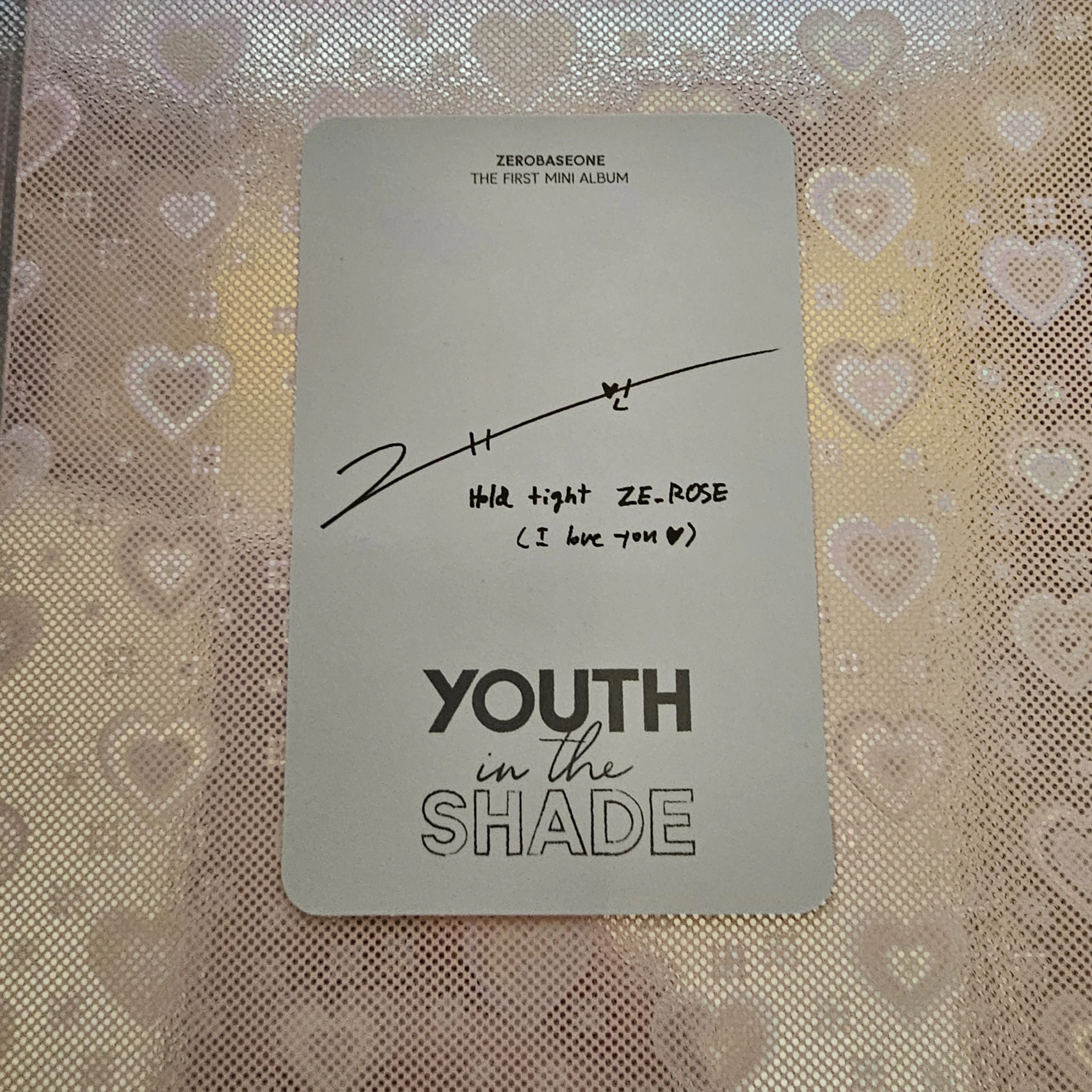 ZEROBASEONE Gyuvin ZEROBASEONE - Gyuvin - Youth in the Shade Album digipack version album photocard listing photo 2