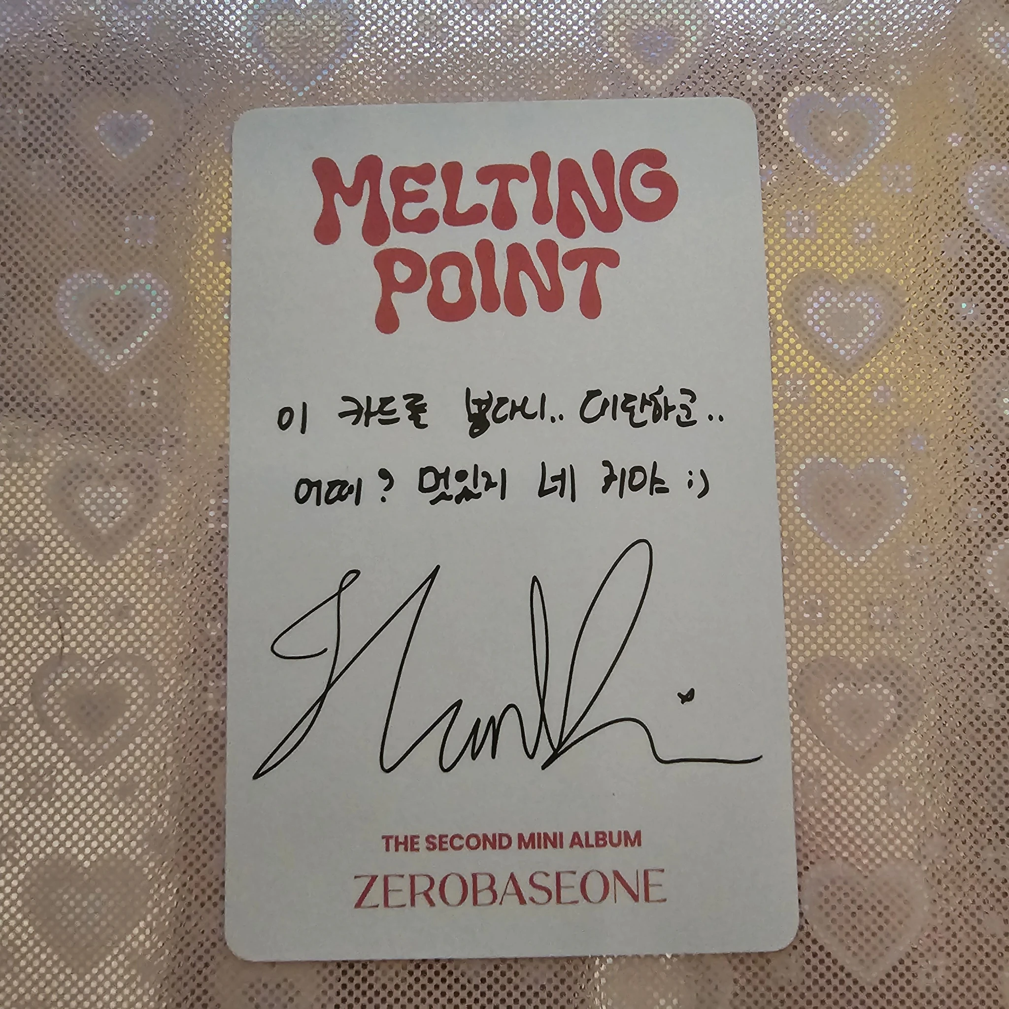 ZEROBASEONE Hanbin ZEROBASEONE - Hanbin - Melting Point Album fairytale listing photo 2