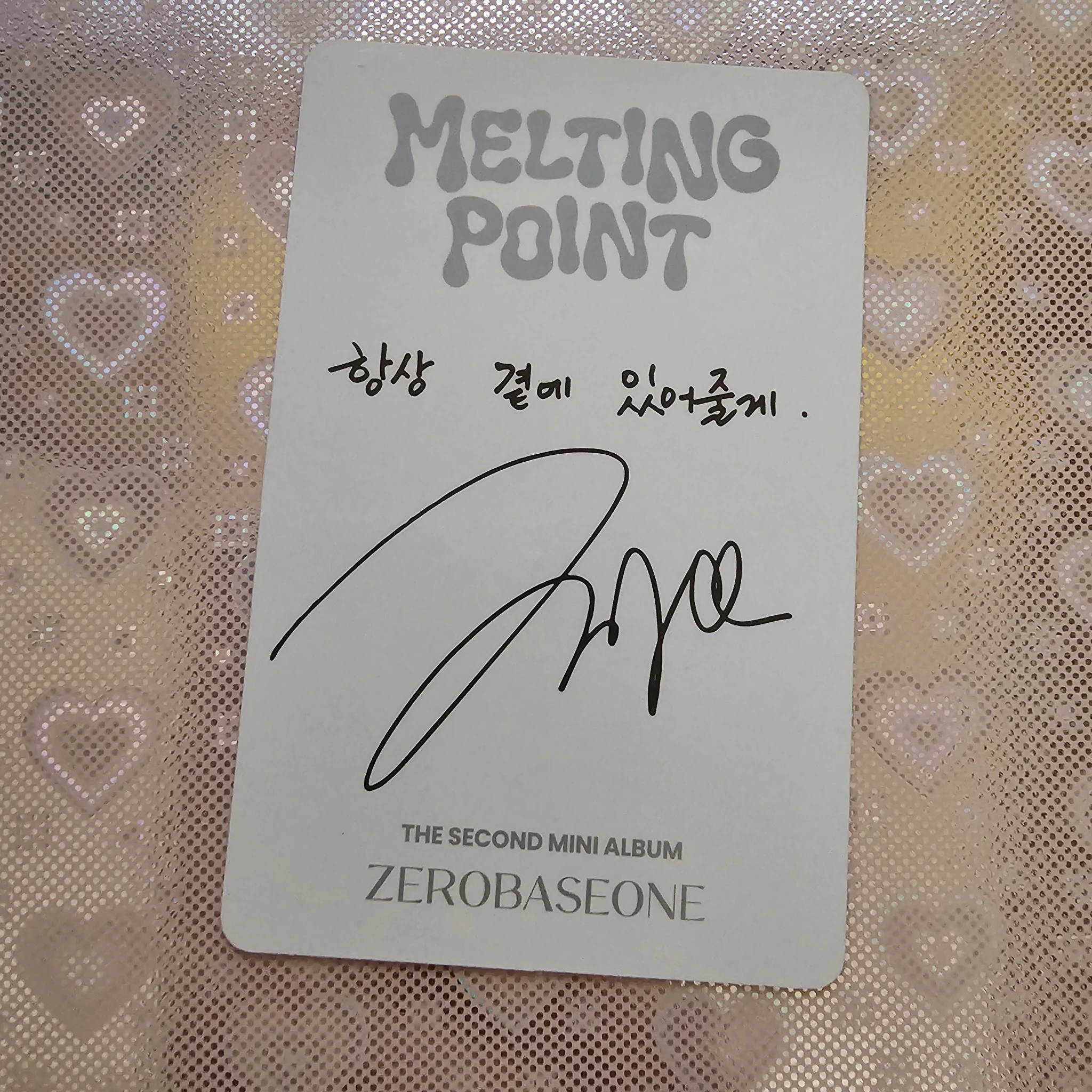 ZEROBASEONE Hao ZEROBASEONE - Hao - Melting Point Album album photocard digipack ver. listing photo 2