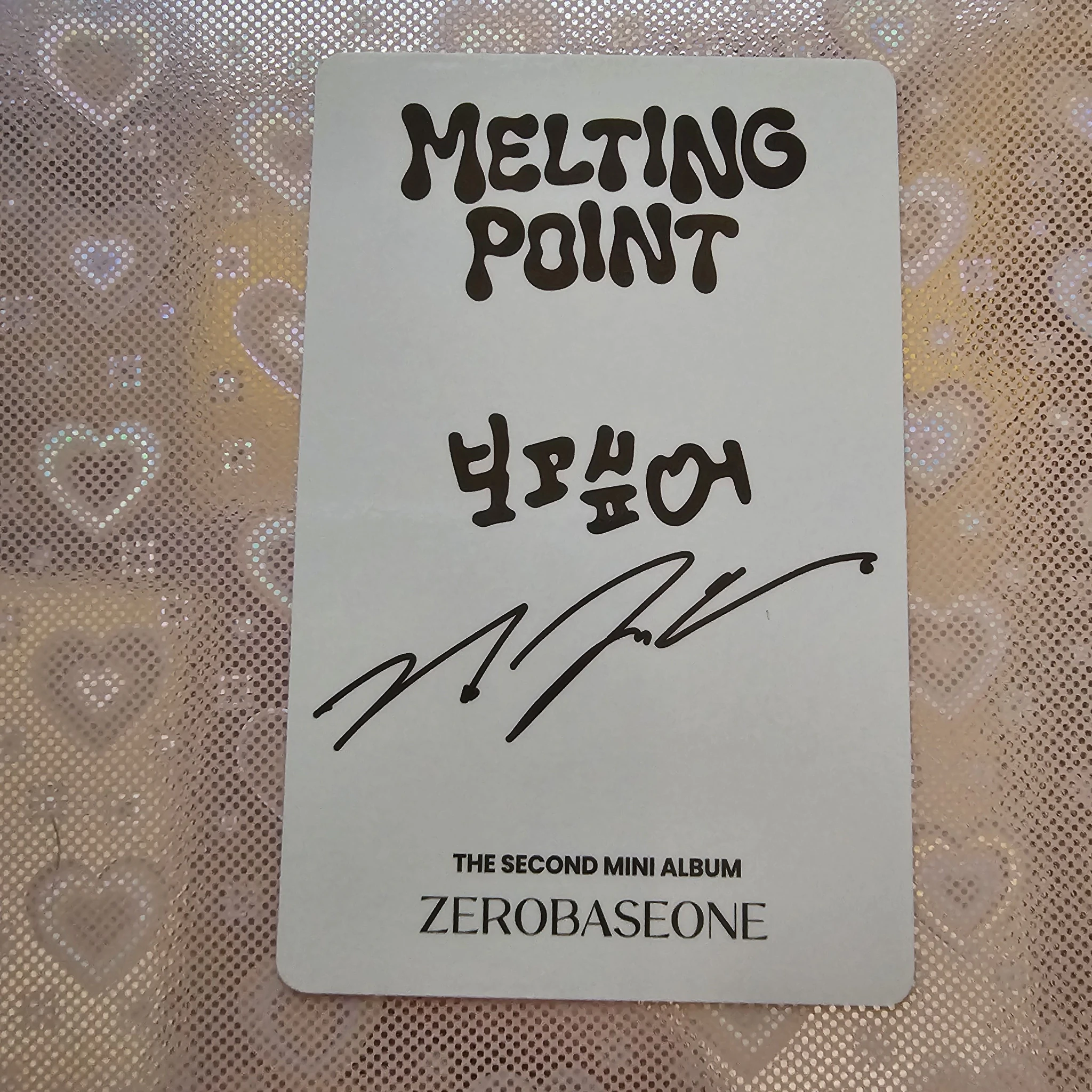 ZEROBASEONE Jiwoong ZEROBASEONE - Jiwoong - Melting Point Album listing photo 2