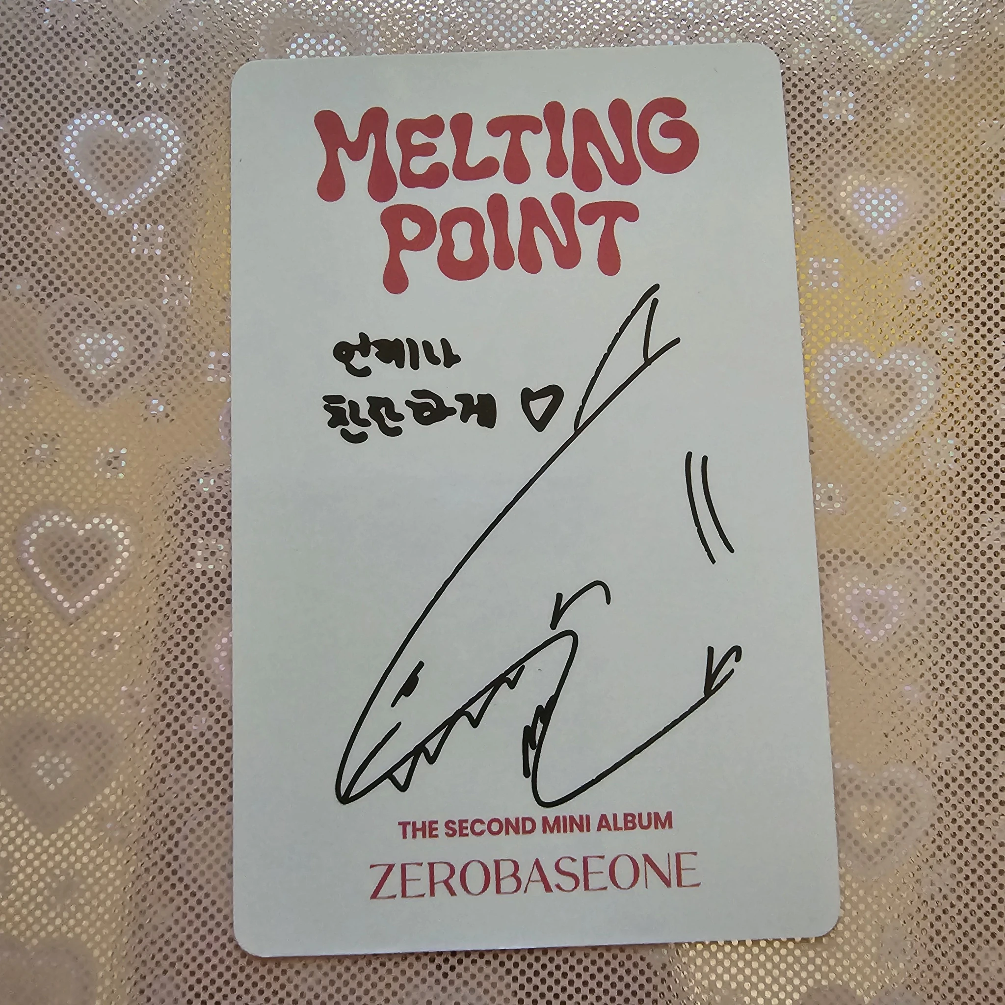 ZEROBASEONE Taerae ZEROBASEONE - Taerae - Melting Point Album album photocard fantasy version listing photo 2
