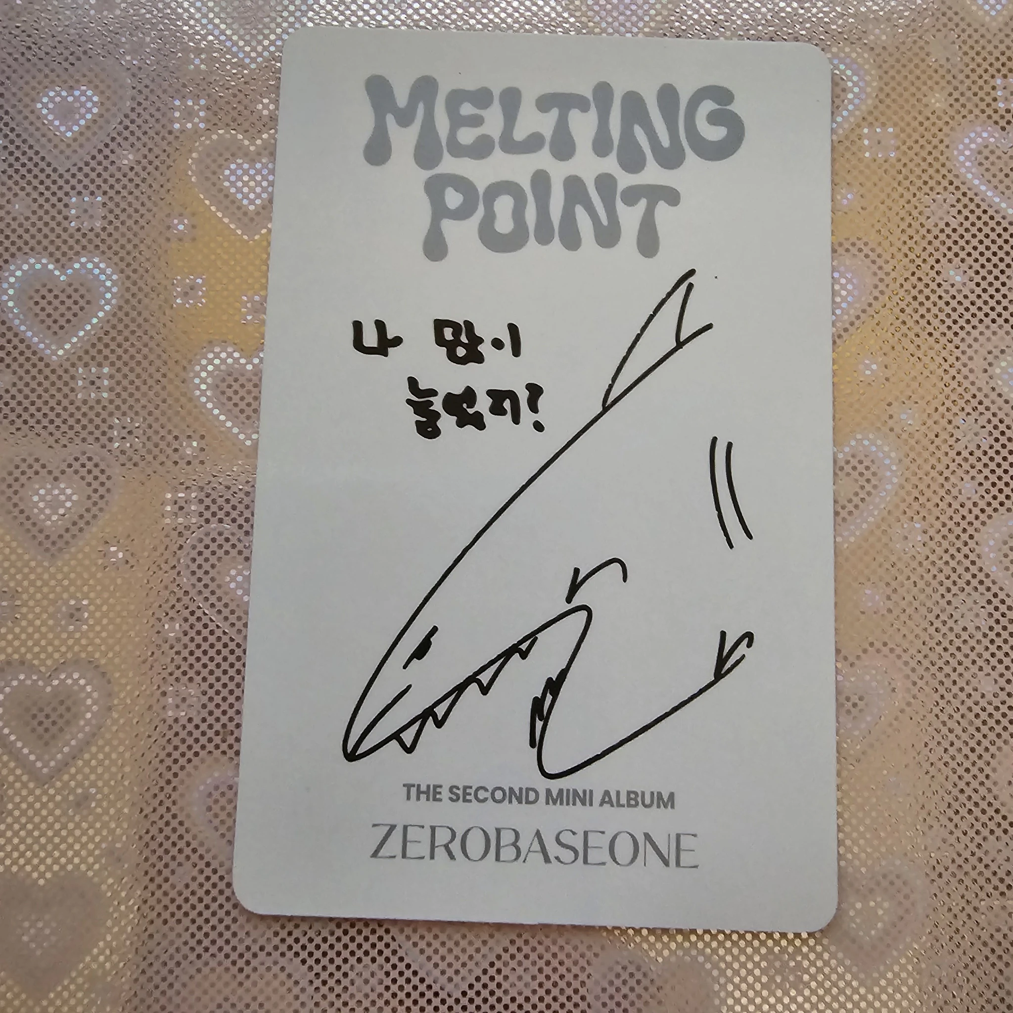 ZEROBASEONE Taerae ZEROBASEONE - Taerae - Melting Point Album digipack version album photocard A version listing photo 2