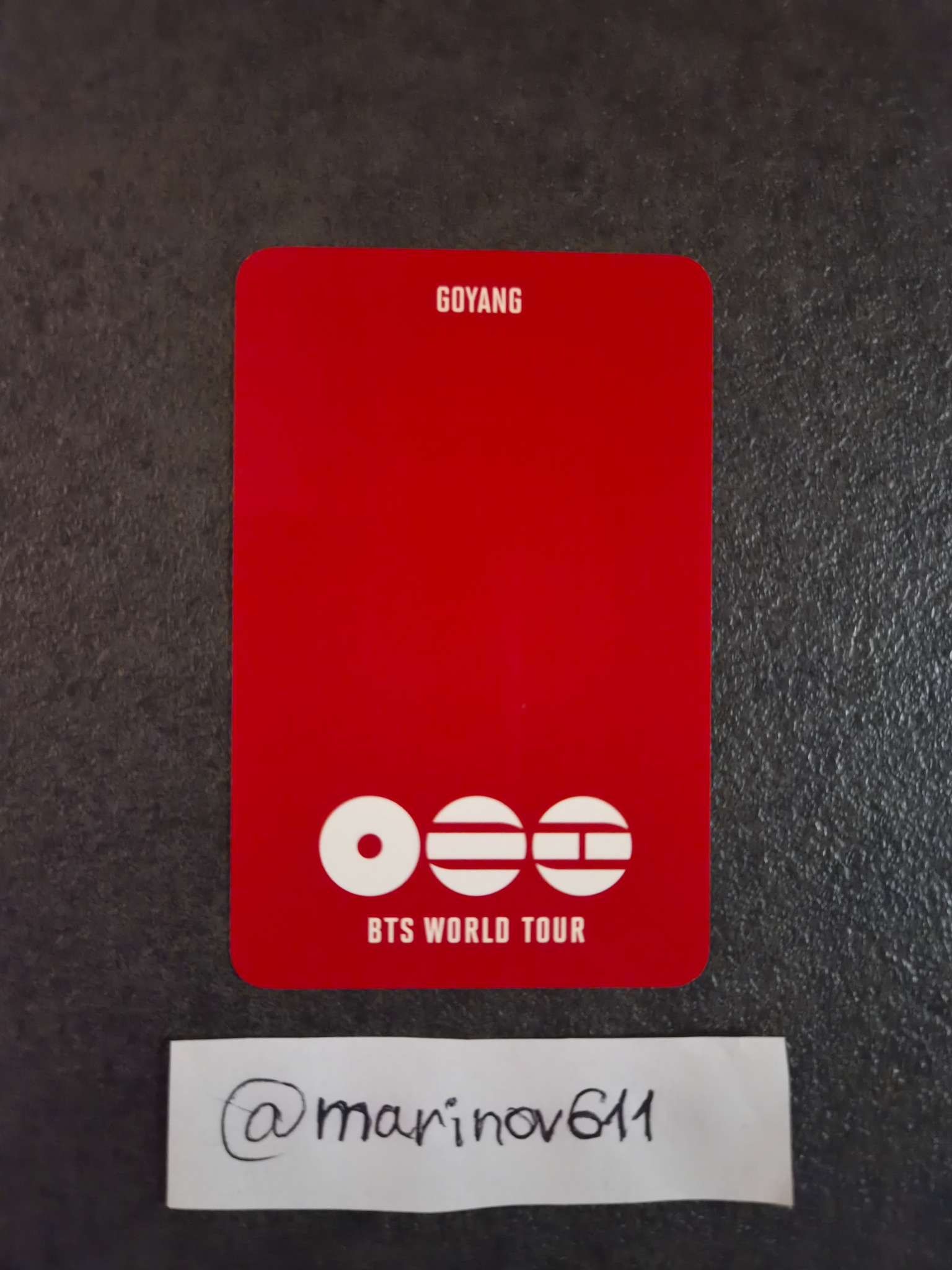 BTS Jimin BTS - Jimin - ARIRANG World Tour Event army zone goyang photocard set listing photo 2