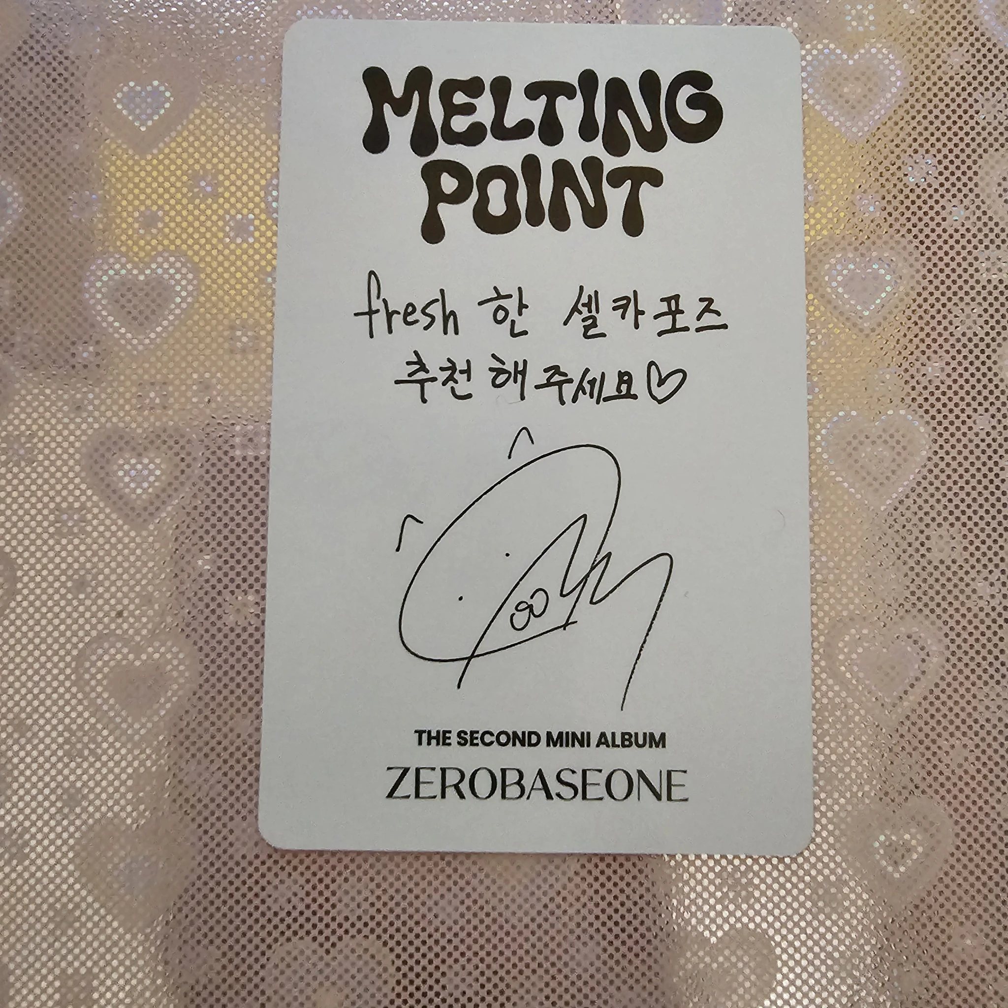 ZEROBASEONE Gunwook ZEROBASEONE - Gunwook - Melting Point Album loyalty version B version album photocard listing photo 2